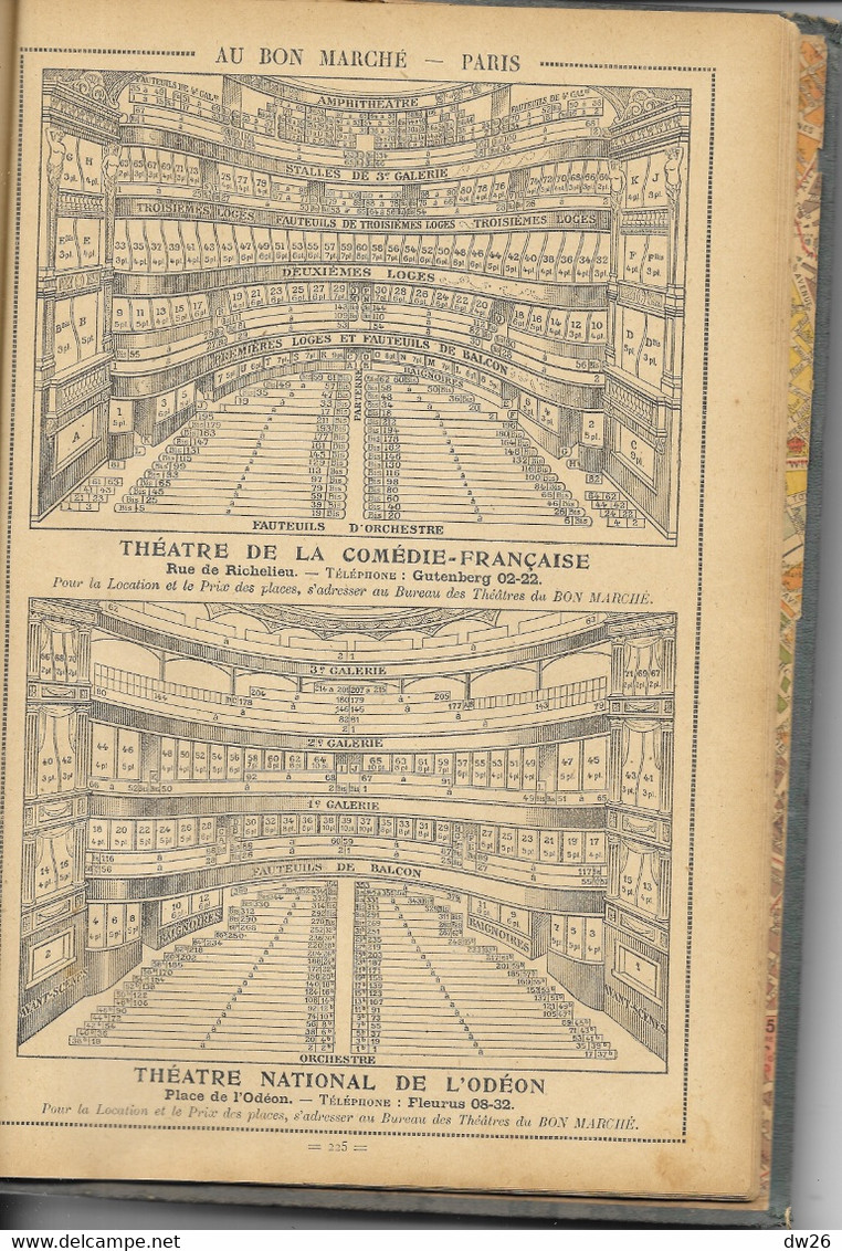 Agenda Du Bon Marché 1922 - Maison Aristide Boucicaut - Couverture Cartonnée Et Toilée - Autres & Non Classés