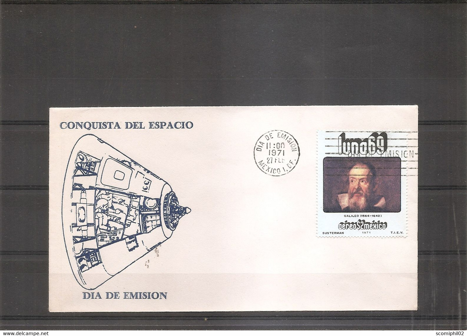 Espace - Galilée ( FDC Du Mexique De 1971 à Voir) - Amérique Du Nord