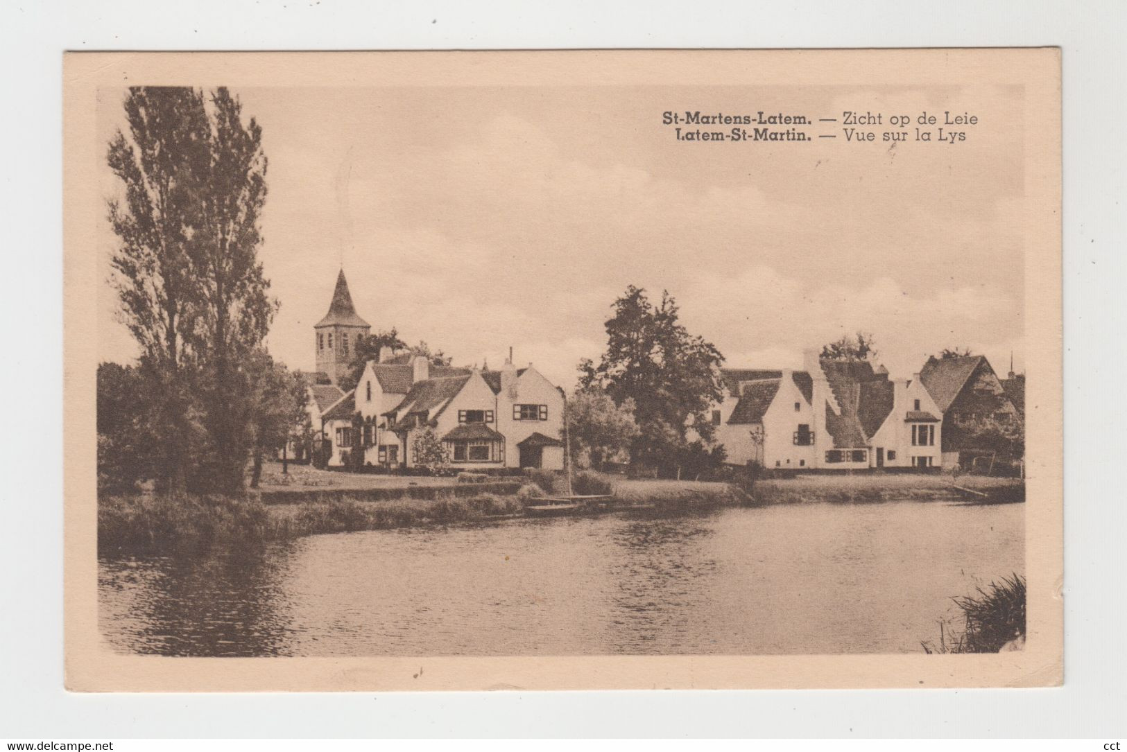 Sint-Martens-Latem   Zicht Op De Leie  Vue Sur La Lys - Sint-Martens-Latem