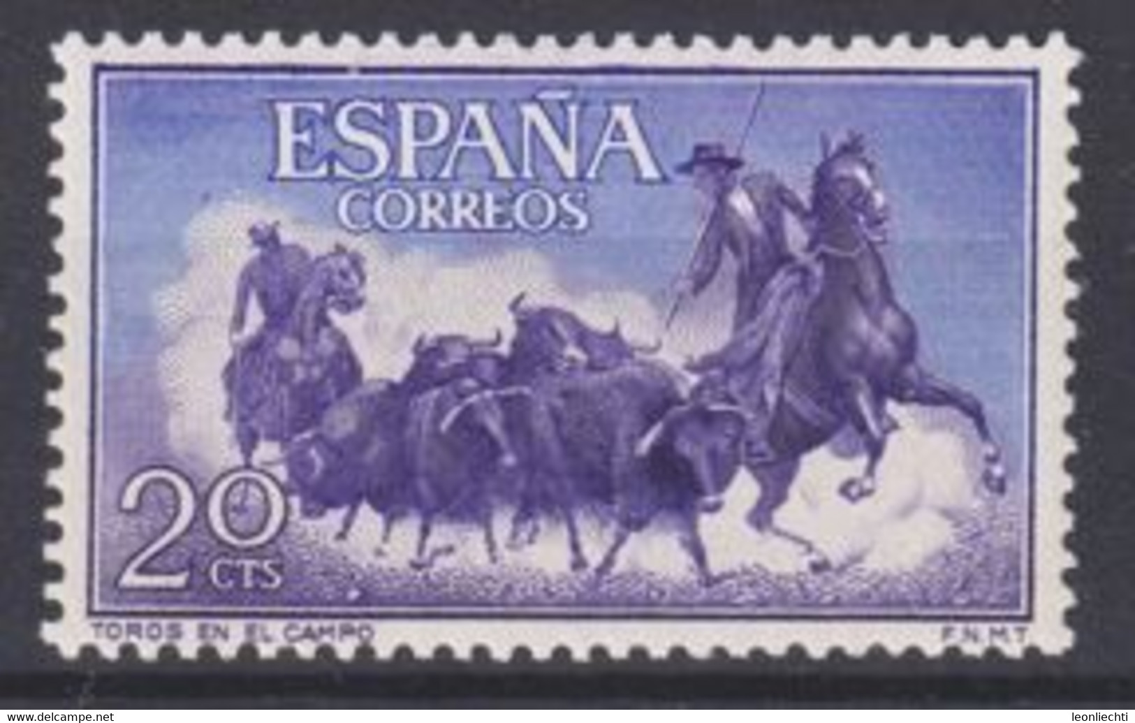 1960 Spanien Stierkampf / Corrida De Toros Mi: ES 1152**/ Y&T: ES 944**  Stiere Und Berittene Hüter - Other & Unclassified