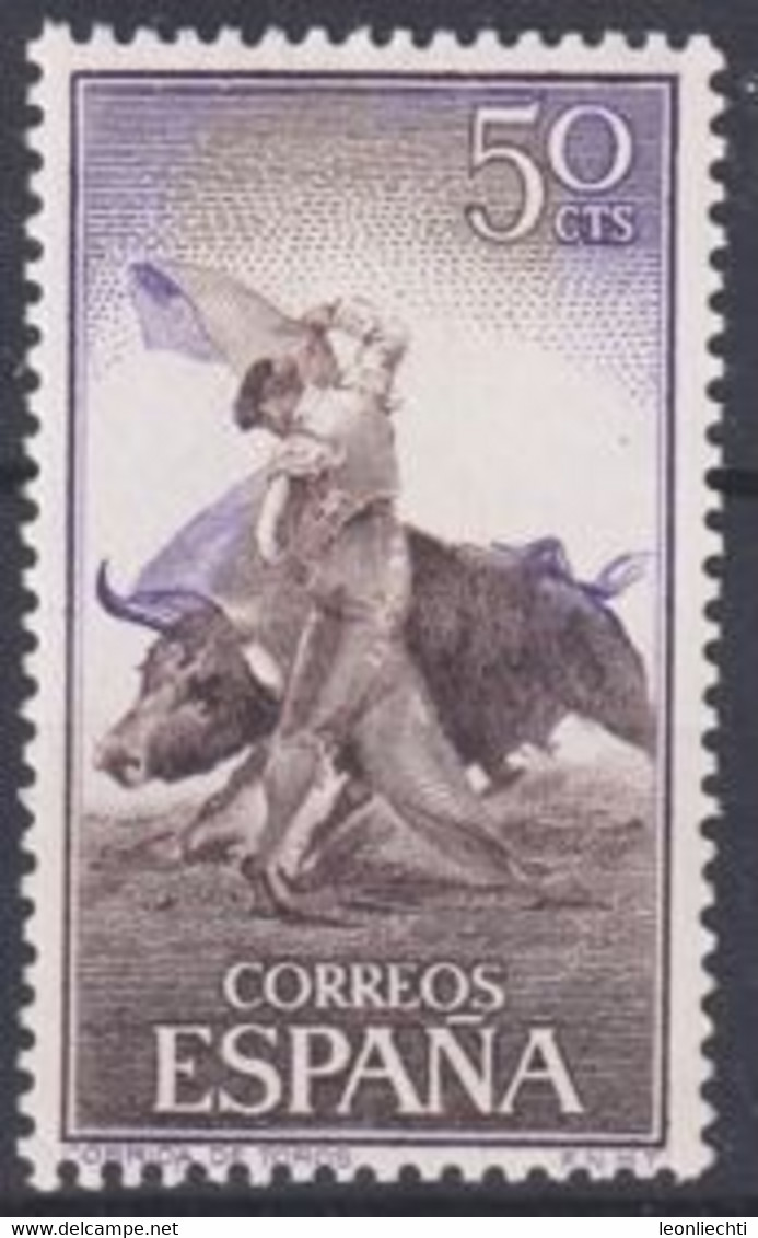 1960 Spanien Stierkampf / Corrida De Toros Mi: ES 1155**/ Y&T: ES 947** " Farol " - Fächer - Autres & Non Classés