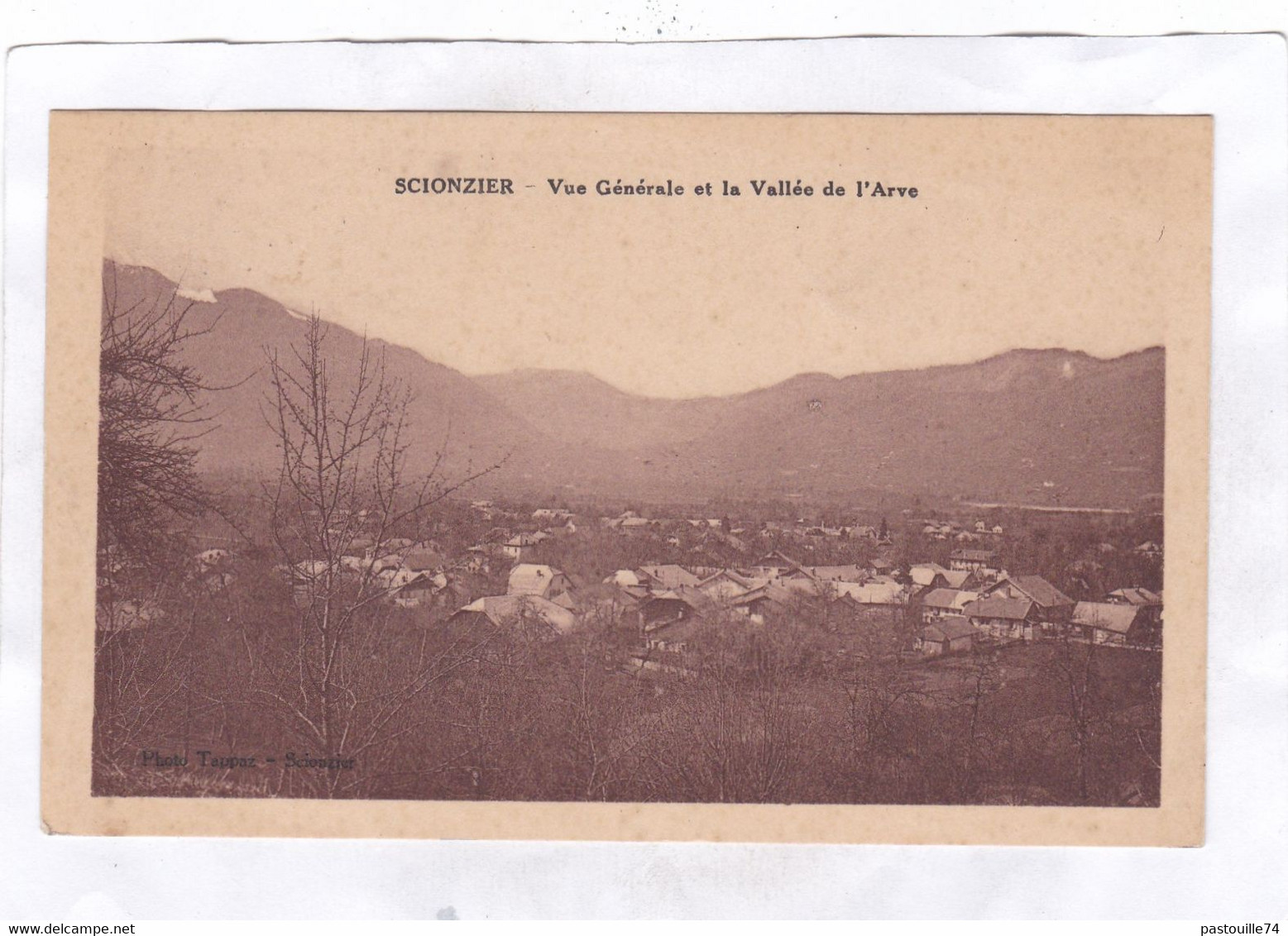 CPA :  14 X 9  -  SCIONZIER - Vue  Générale  Et  La  Vallée  De  L'Arve - Scionzier