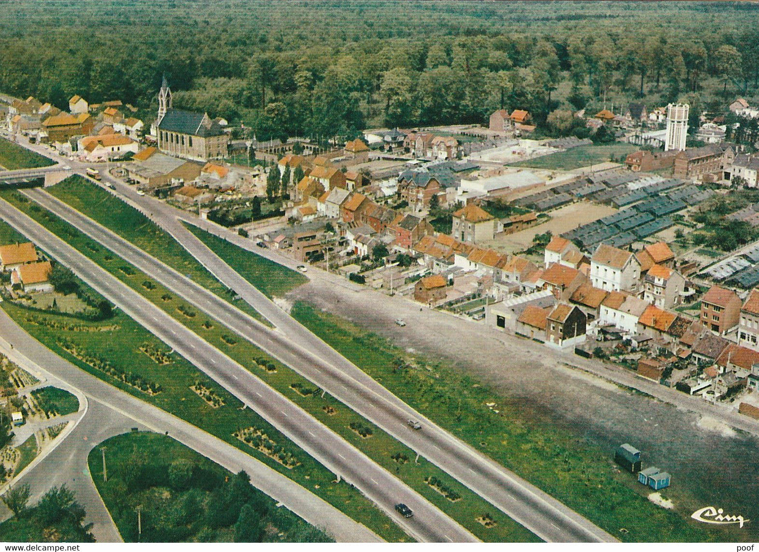 Notre-dame-au-Bois / Jezus-Eik : Luchtopname - Overijse