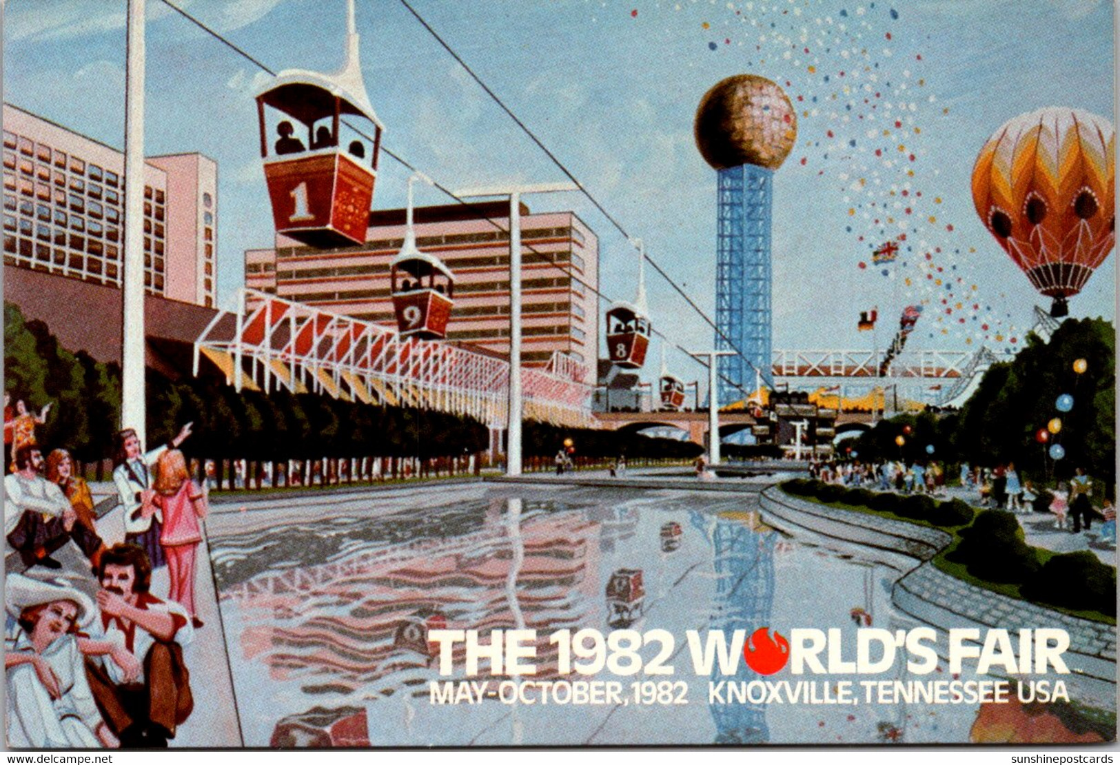 Tennessee Knoxville 11982 World's Fair Waters Of The World And Gondola Sky Ride - Knoxville