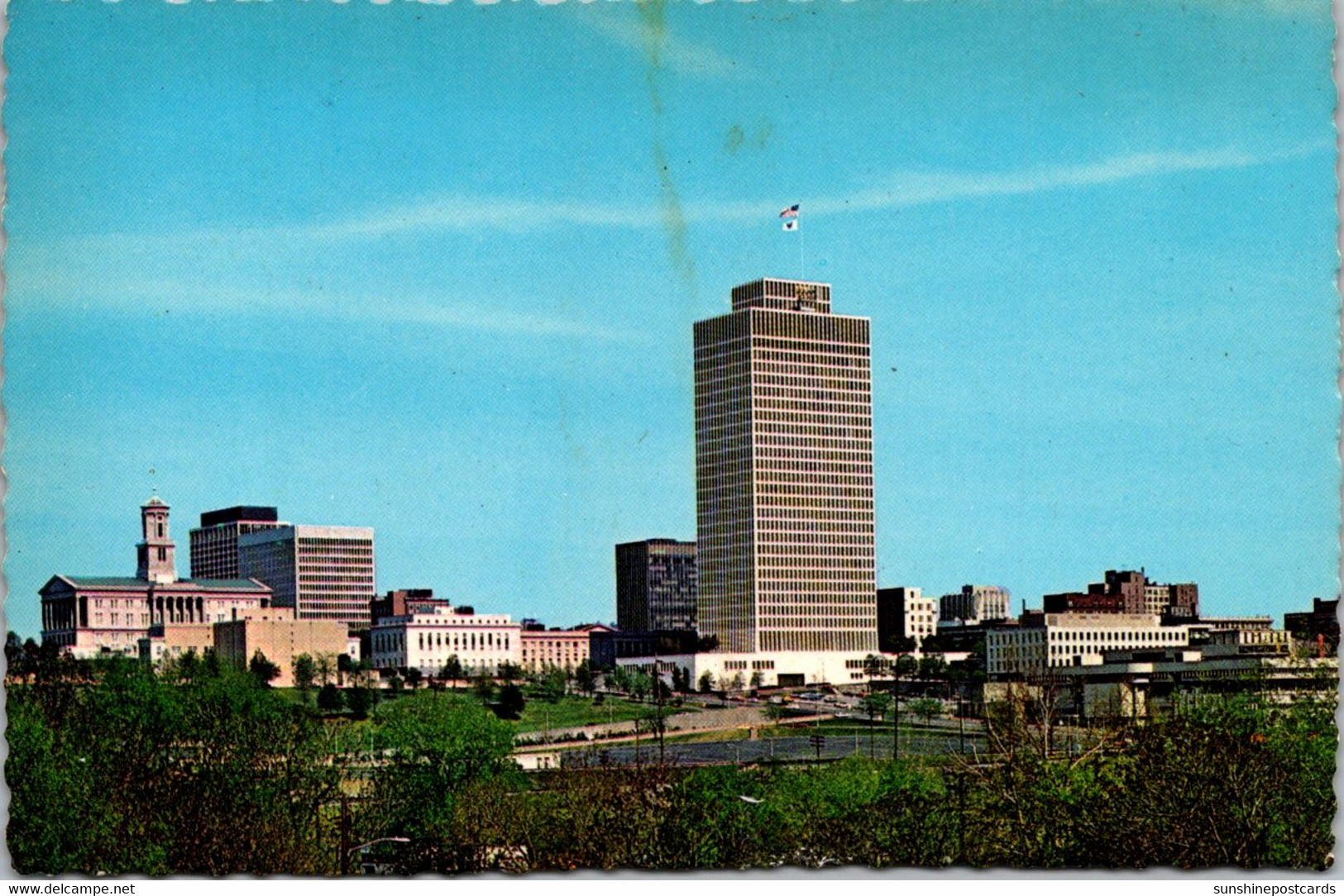 Tennessee Nashville Skyline From I-40 Freeway - Nashville