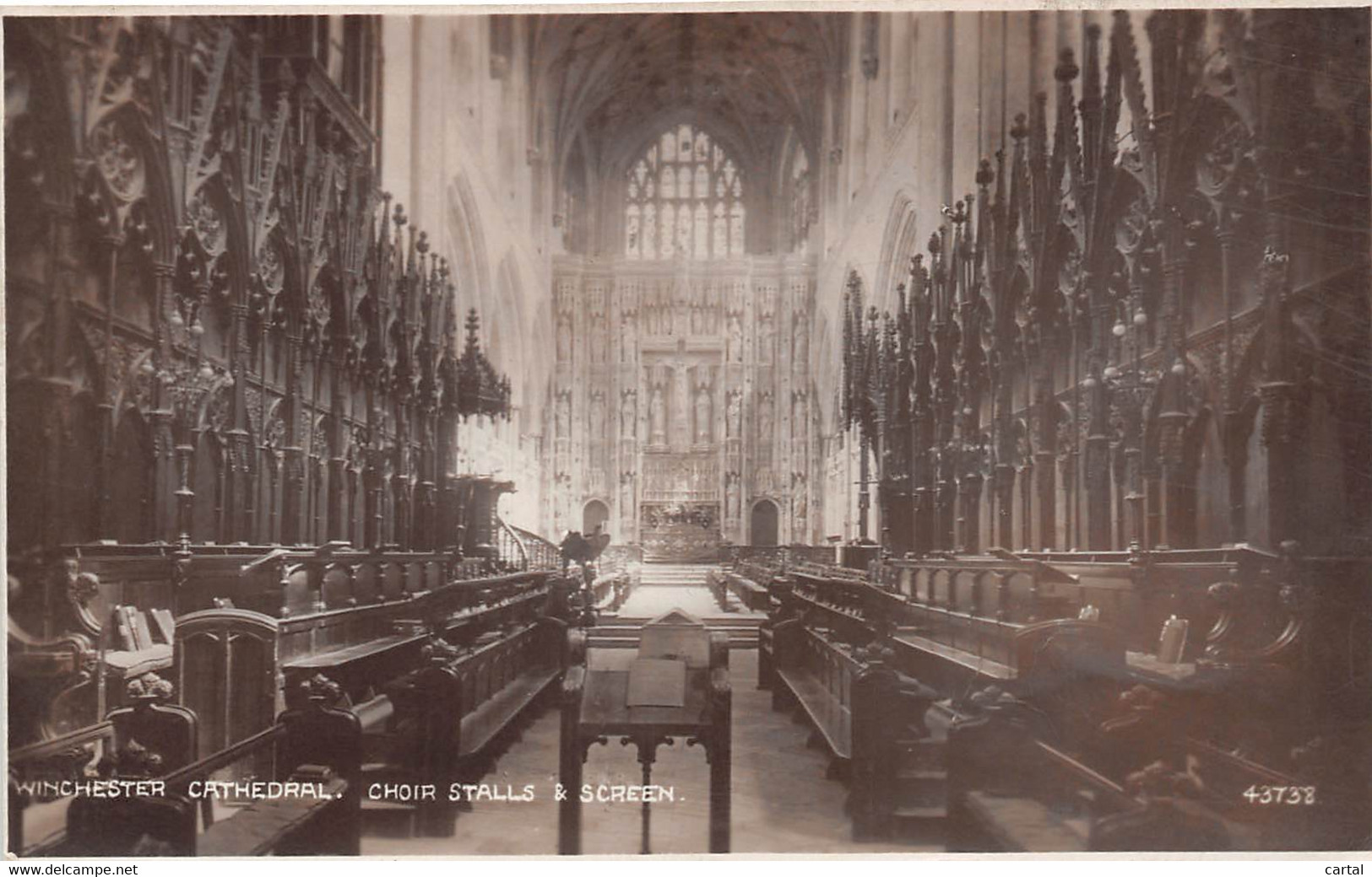 WINCHESTER Cathedral - Choir Stalls & Screen. - Winchester