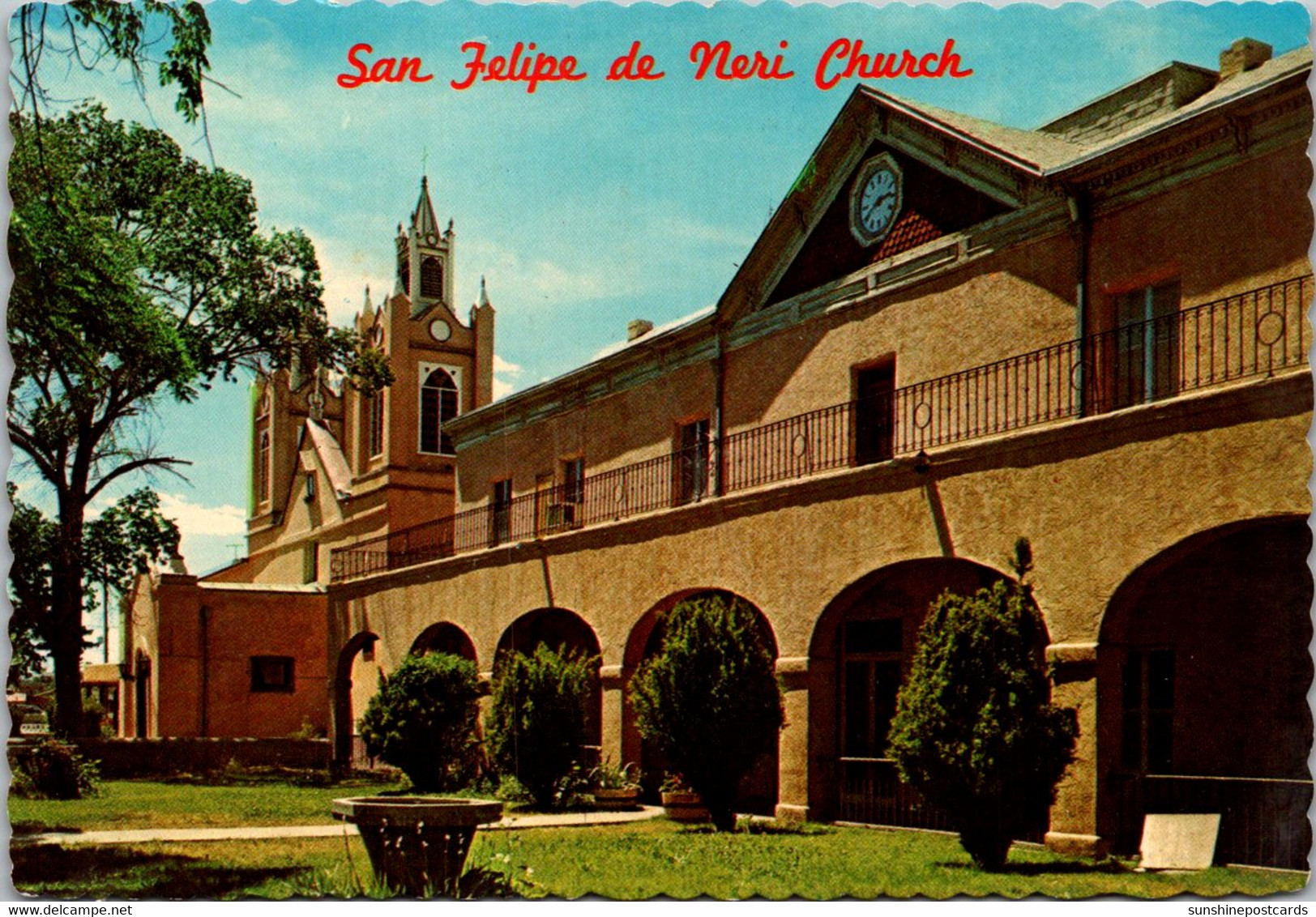 New Mexico Albuquerque Old Town Plaza San Felipe De Neri Church - Albuquerque