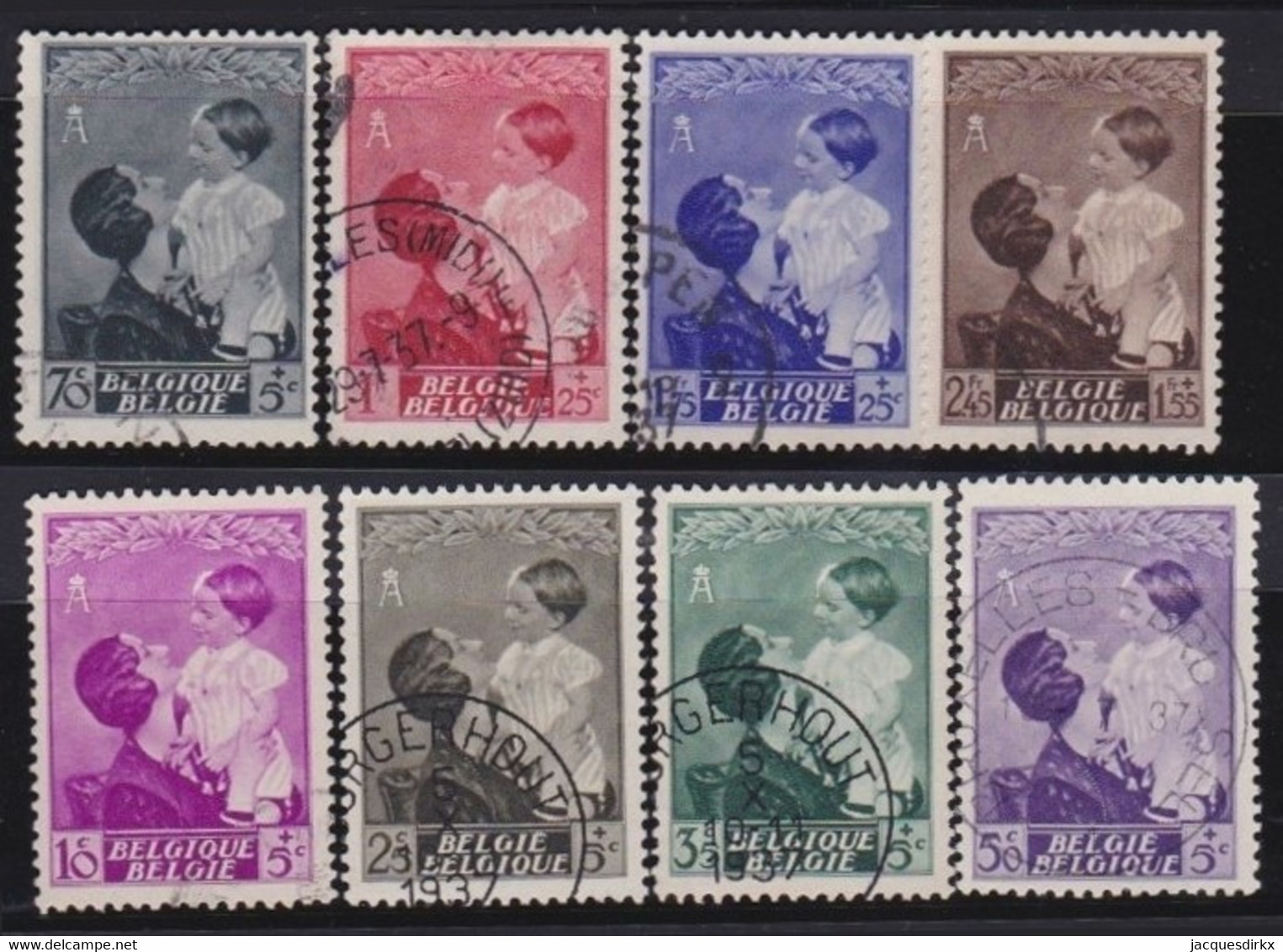 Belgie  .   OBP    .    447/454       .   O        .    Gestempeld     .   /   .   Oblitéré - Used Stamps