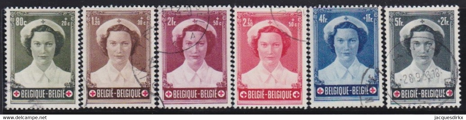 Belgie  .   OBP    .   912/917     .     O        .    Gestempeld     .   /   .   Oblitéré - Usati