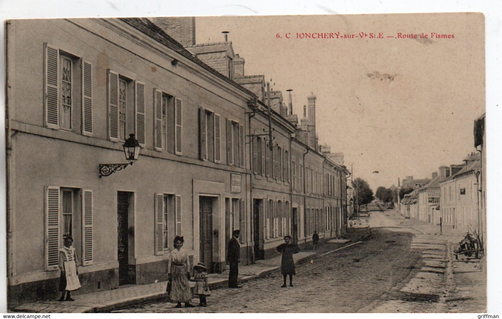 JONCHERY SUR VESLES ROUTE DE FISMES 1915 TBE - Jonchery-sur-Vesle