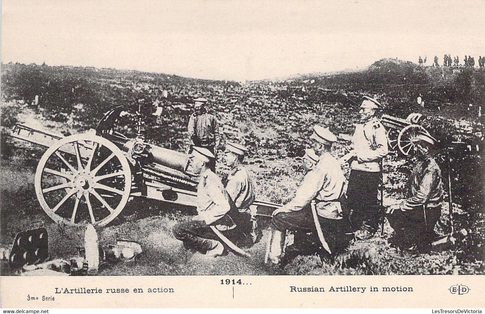 CPA - MILITARIAT - MATERIEL - LArtillerie Russe En Action - Equipment