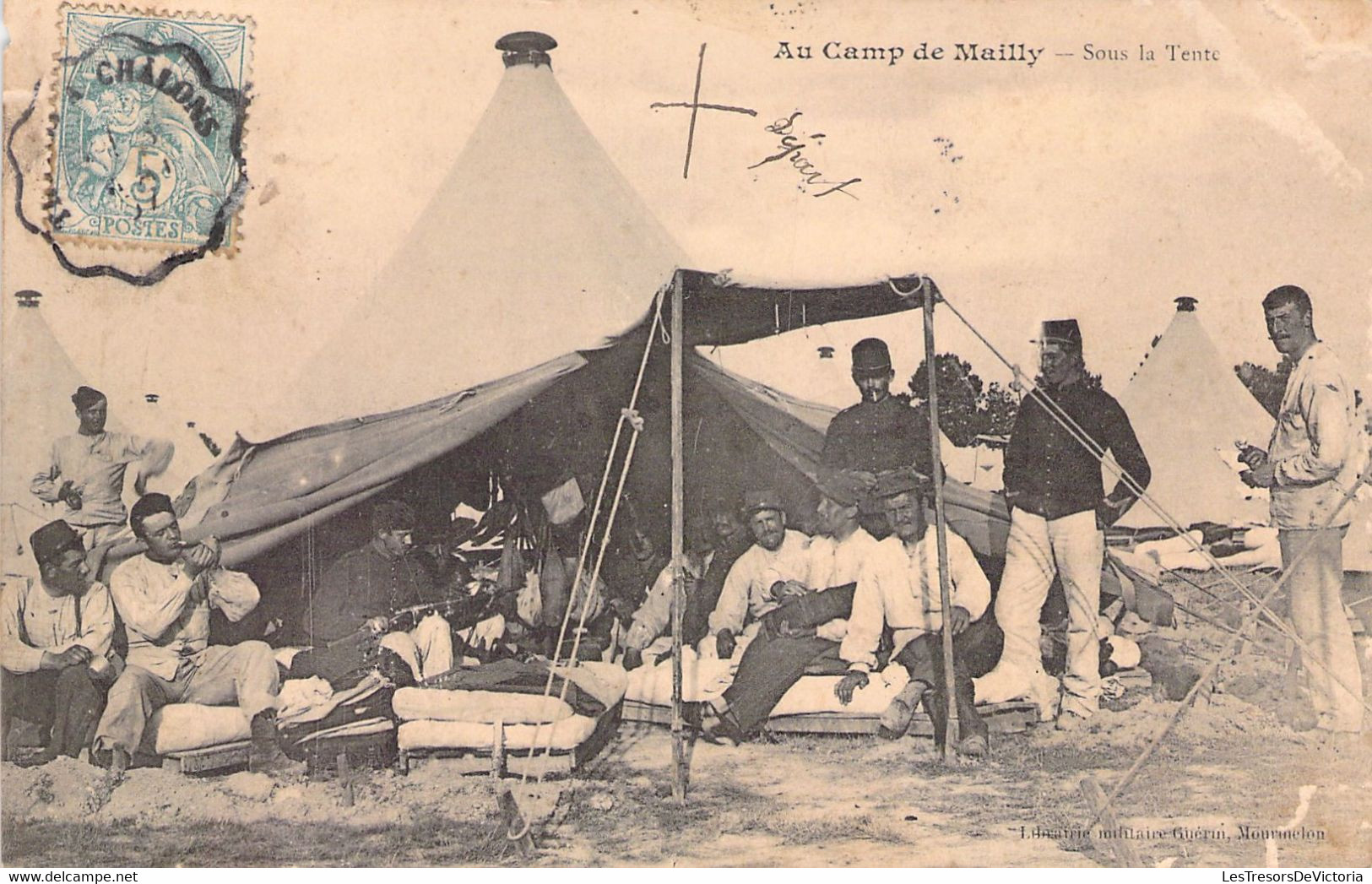 CPA - MILITARIAT - CASERNE - Au Camp De Mailly - Sous La Tente - Barracks