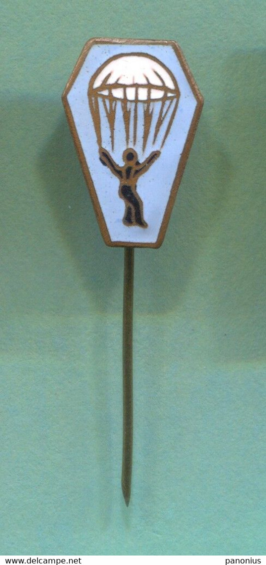 Parachutting - Vintage Pin Badge Abzeichen, Enamel - Fallschirmspringen