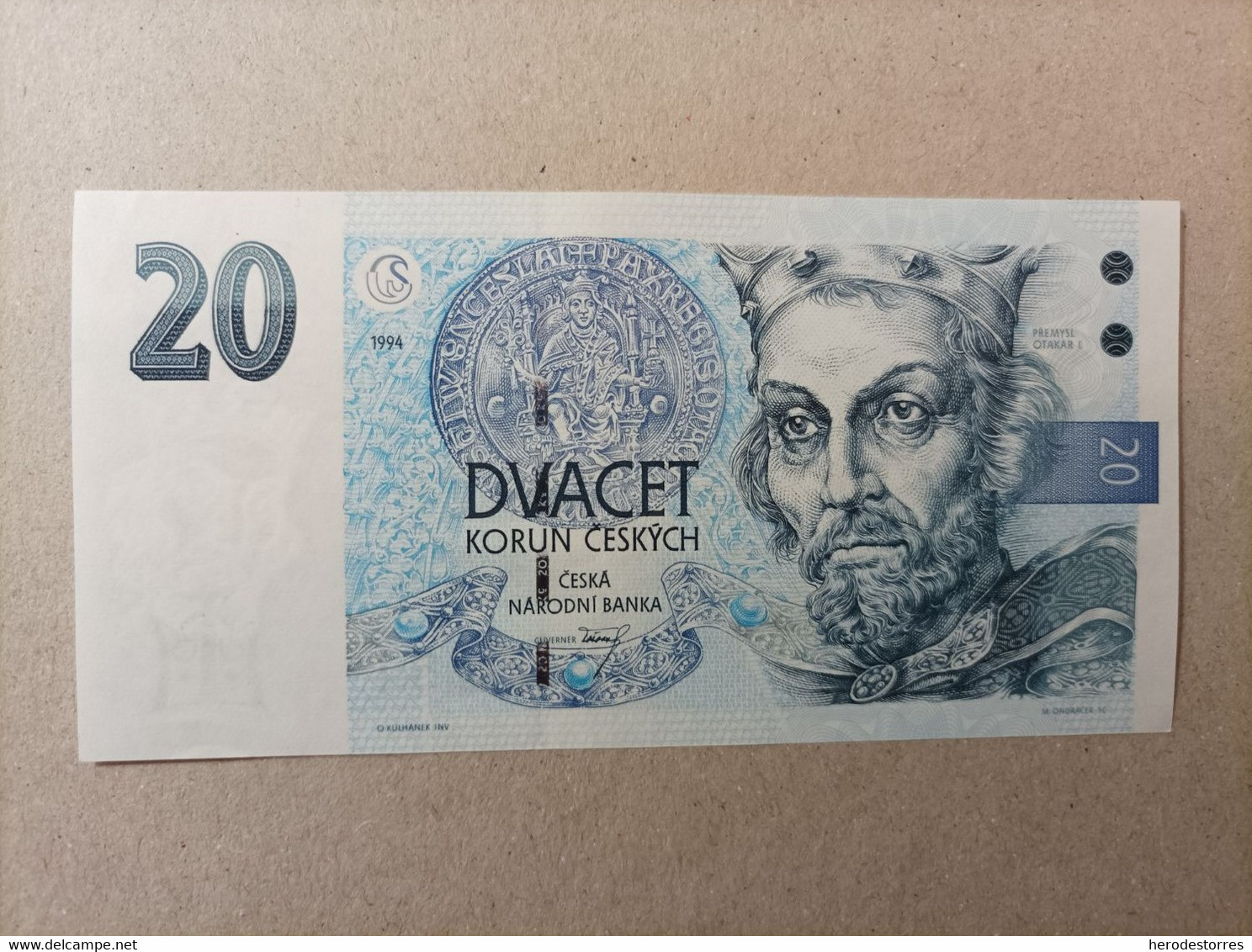 Billete De La Republica Checa De 20 Korun, Año 1994, UNC - Tchéquie