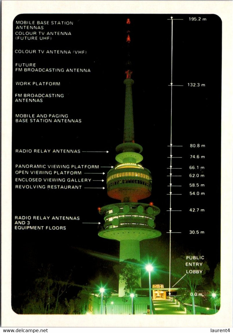 (3 M 43) Australia - ACT - Telecom Tower - Canberra (ACT)