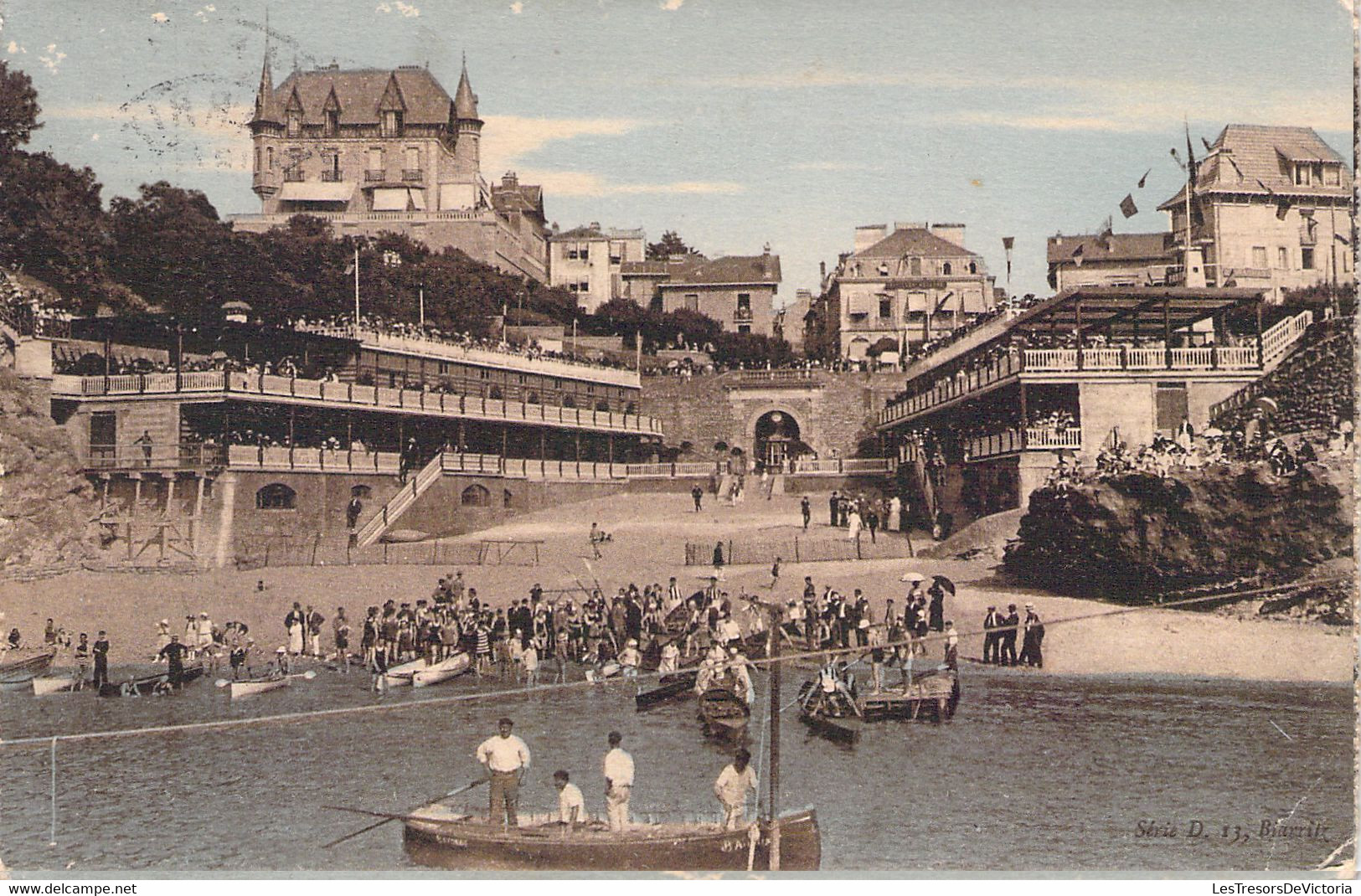 CPA - FRANCE - 64 - BIARRITZ - PORT VIEUX - L'établissement Des Bains De Mer - Editiron Labouche TOULOUSE  Colorisée - Biarritz