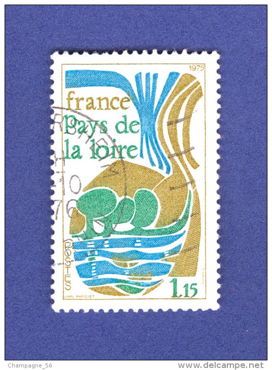 1975 N° 1849 PAYS DE LA LOIRE OBLITÉRÉ - Used Stamps