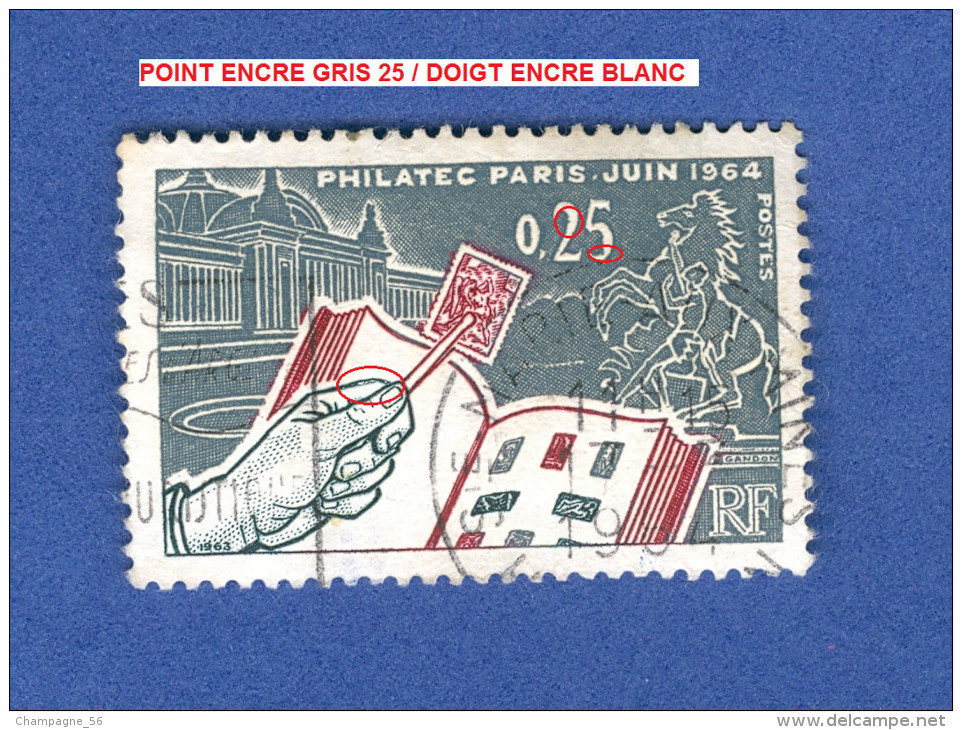 1963 N° 1403 PHILATEC 1964 A PARIS  RECTO-VERSO  OBLITÉRÉ - Used Stamps