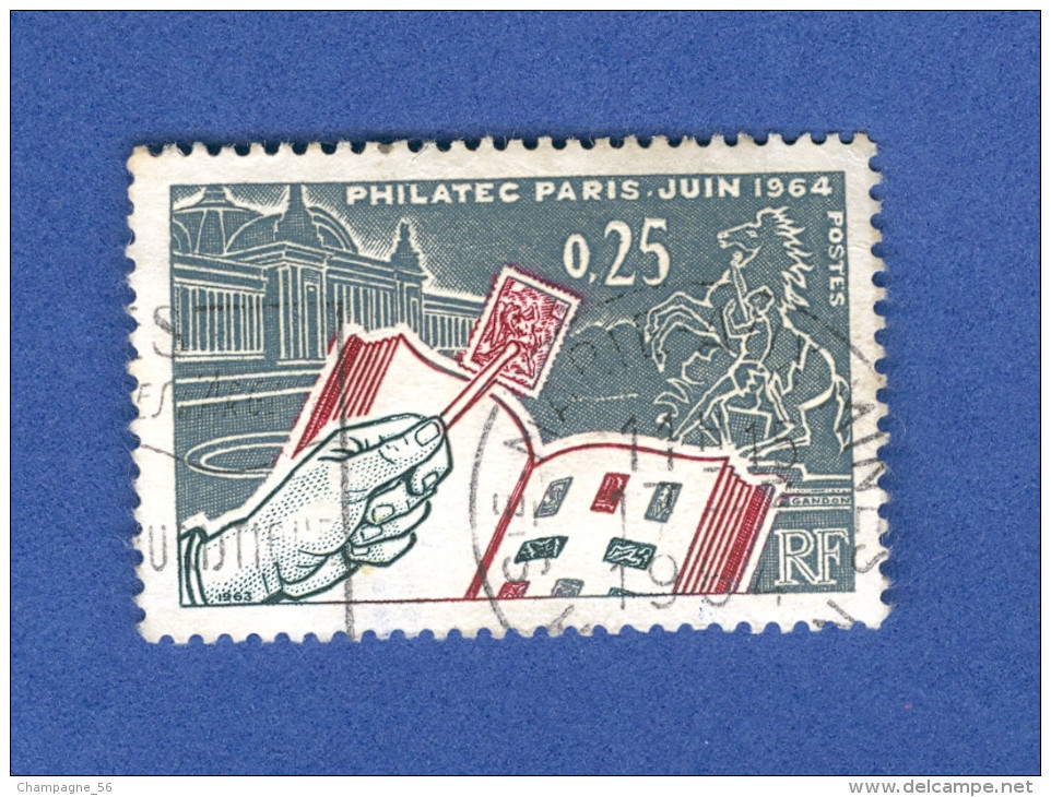 1963 N° 1403 PHILATEC 1964 A PARIS  RECTO-VERSO  OBLITÉRÉ - Used Stamps