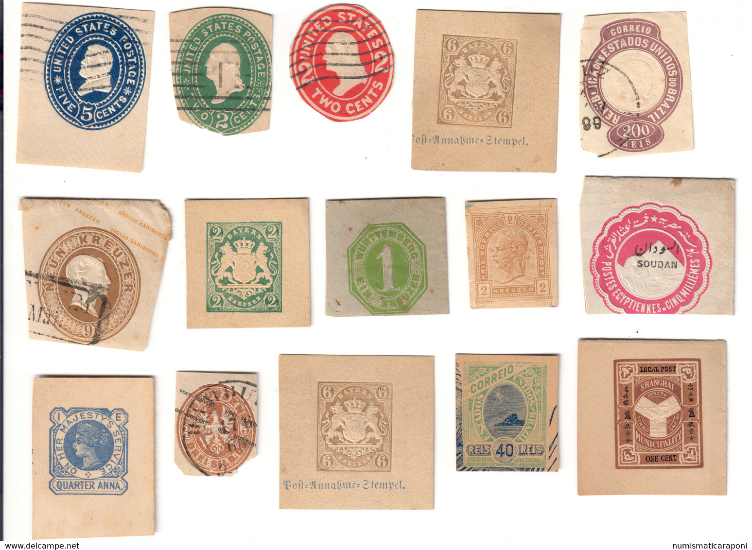 PREPAID POSTAGE 15 Stamp Usa Austria Brasile Germnia Fra.1472 - Automatenmarken (Frama)