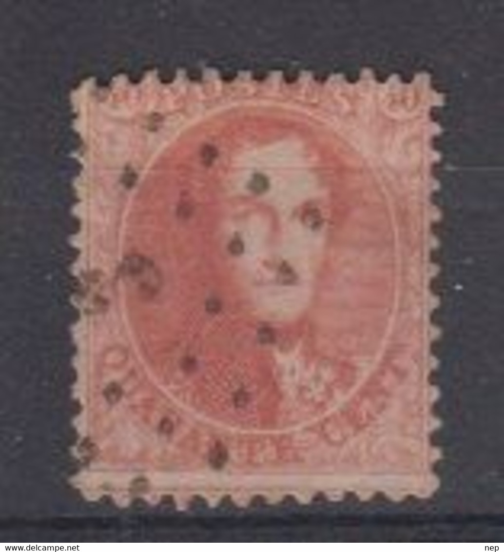 BELGIË - OBP - 1863 - Nr 16  (PT 3 - (ALOST) - Coba + 5.00 € - Puntstempels