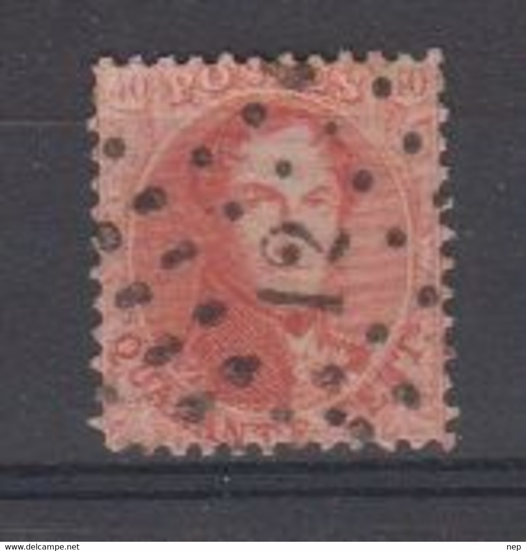 BELGIË - OBP - 1863 - Nr 16  (PT 12 - (ANVERS) - Coba + 1.00 € - Postmarks - Points