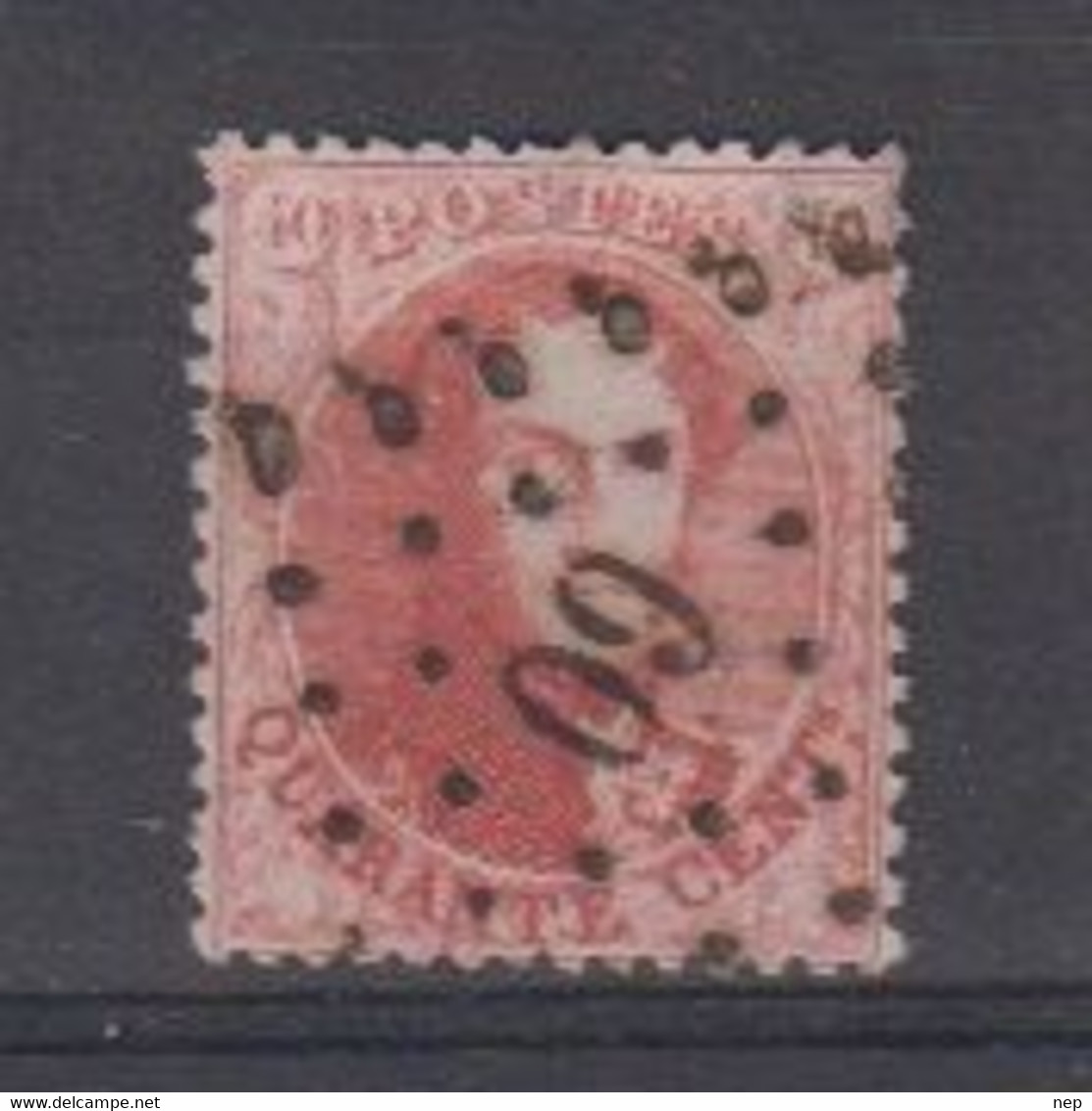 BELGIË - OBP - 1863 - Nr 16B  (PT 60 - (BRUXELLES) - Coba + 1.00 € - Postmarks - Points