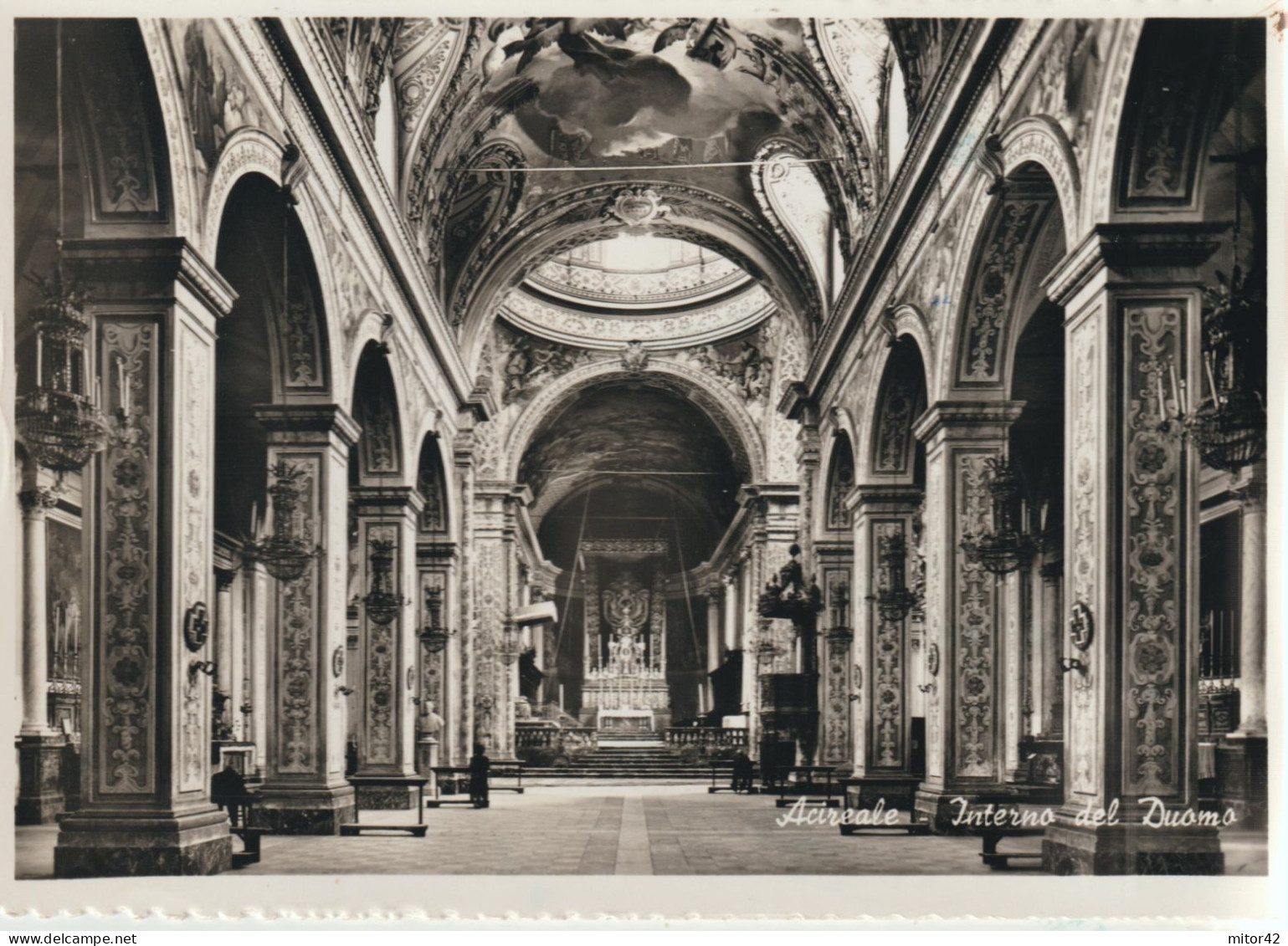 582-Acireale-Catania-Interno Del Duomo-v.1957 X Messina - Acireale