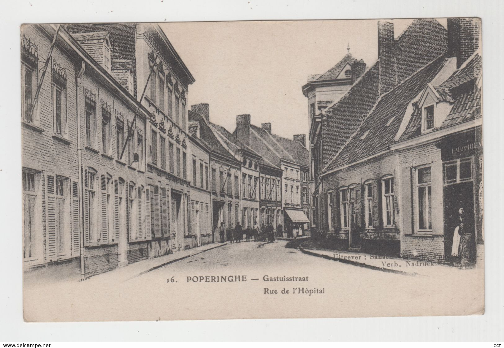 Poperinge  Poperinghe   Gasthuisstraat   Rue De L'Hôpital - Poperinge