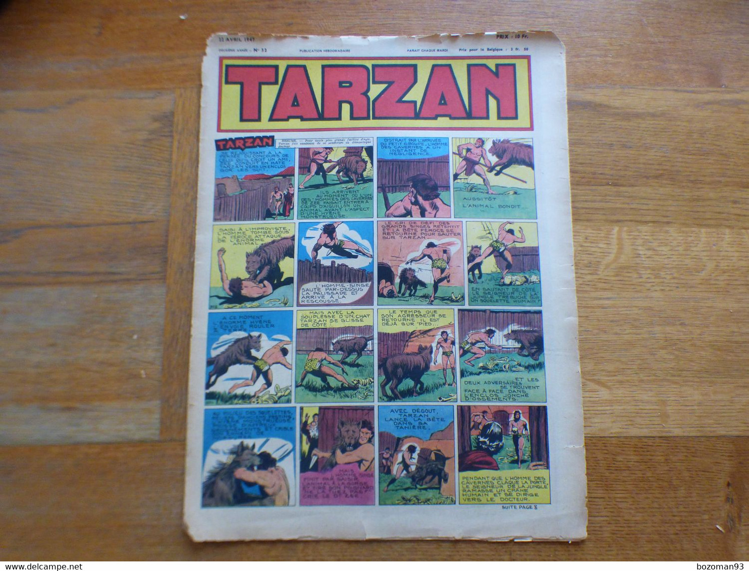 JOURNAL TARZAN N° 32  LA CHAUVE SOURIS + BUFFALO BILL - Tarzan
