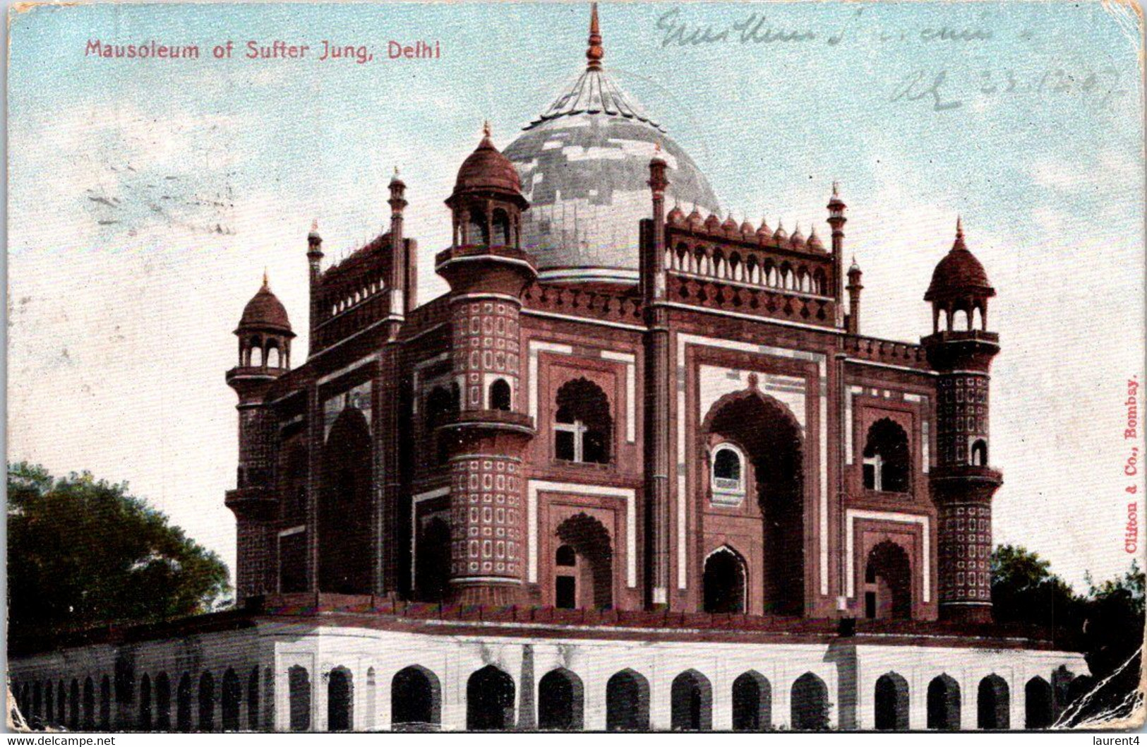 (3 M 45) India - Vey Old - B/w - Delhi - Mausoleum Of Sufter Jung 9posted To France - 1905 ?) - Buddismo
