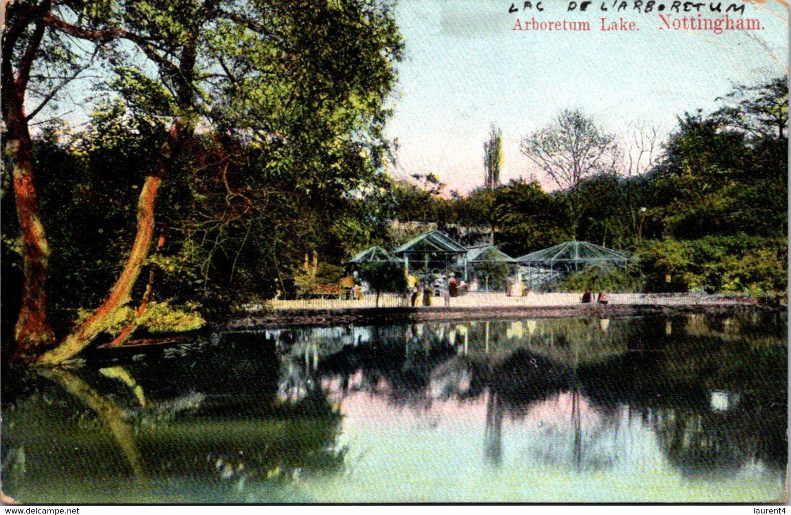 (3 M 45) UK - Vey Old - Nottingham Arboretum Lake (posted To France - 1907 ?) - Nottingham