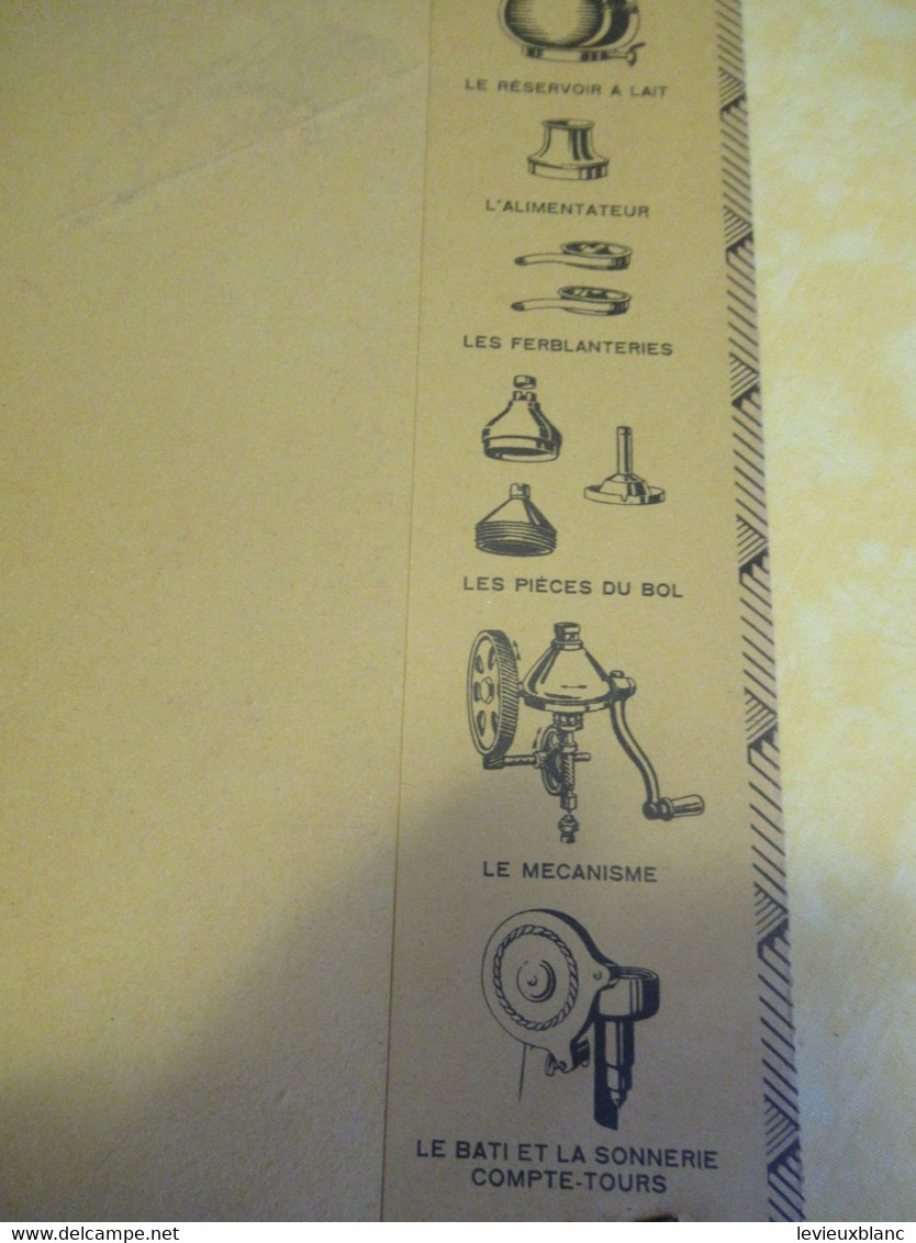 Offert Par La Société " ALFA-LAVAL /Protège-cahier Scolaire Publicitaire/"Ecrémeuse"/ Jaune/ Vers 1950-60   CAH342 - Landbouw