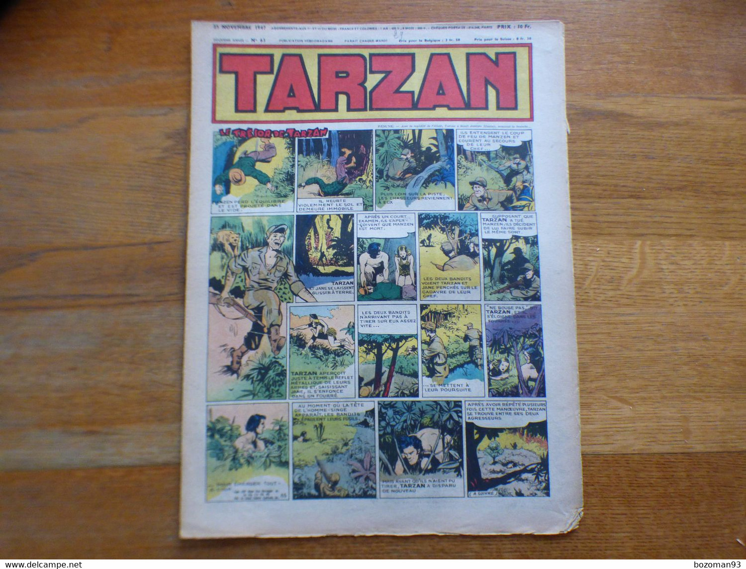JOURNAL TARZAN N° 63 LA CHAUVE SOURIS + BUFFALO BILL - Tarzan