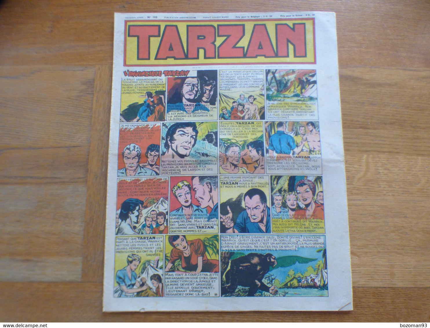 JOURNAL TARZAN N° 100   ROBIN DES BOIS + BUFFALO BILL + TOM MIX - Tarzan