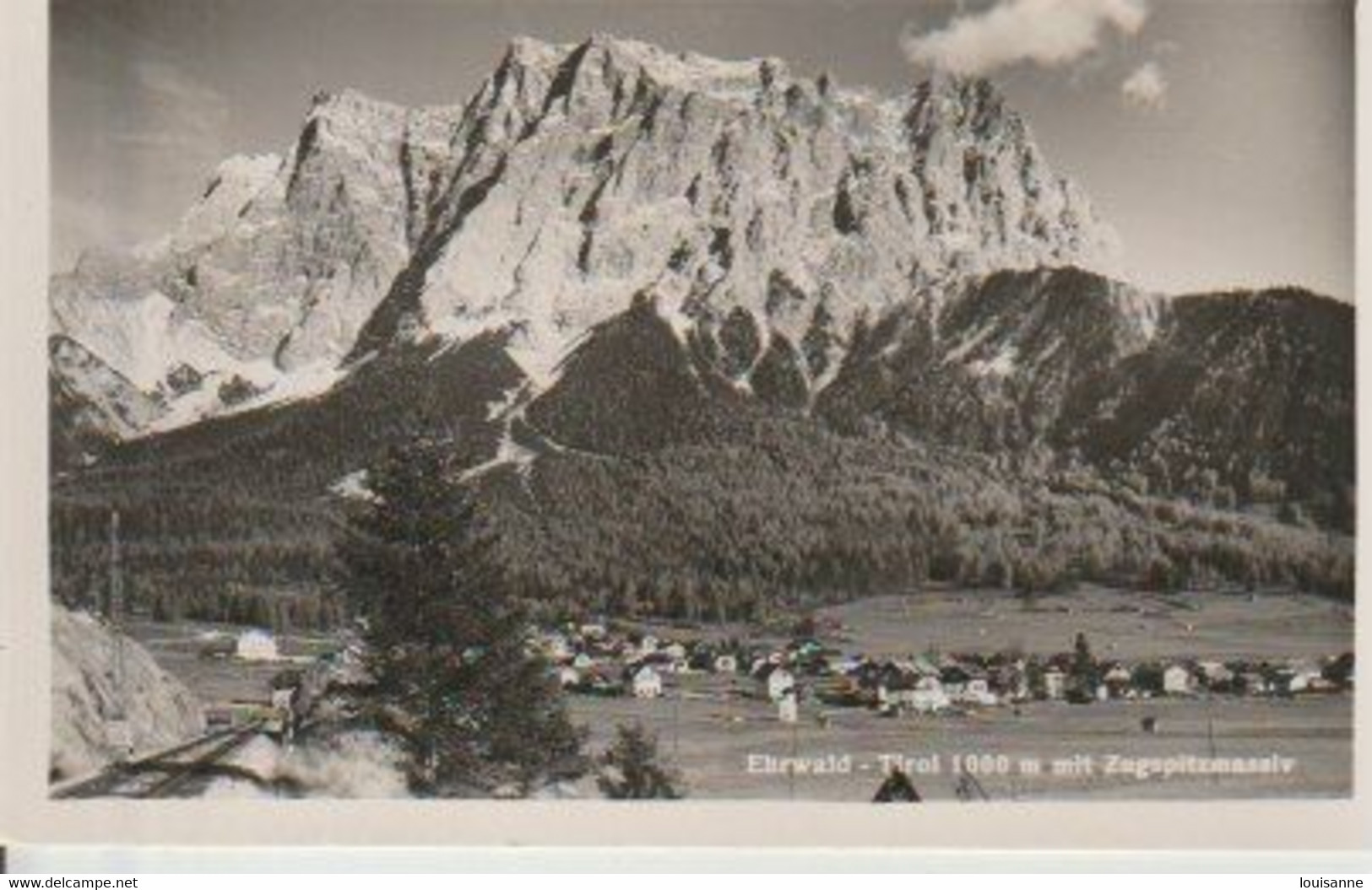 EHRWALD  ( TIROL  1000 MIT  ZUGSPITZMASSIV  - C P S M   ( 22 / 12 / 29  ) - Ehrwald