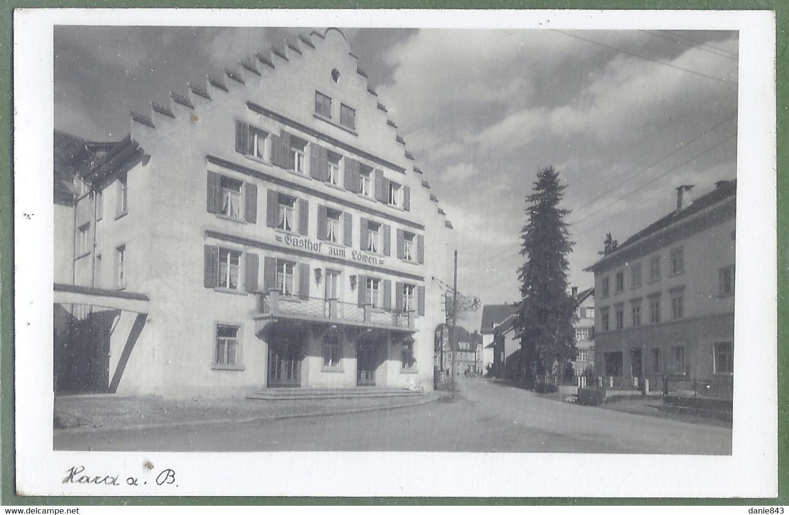 CPSM  Type Carte Photo Vue Rare - AUTRICHE : HARD - GASTHOF UM LÖWEN - Etche Photographie / 12241 - Hard