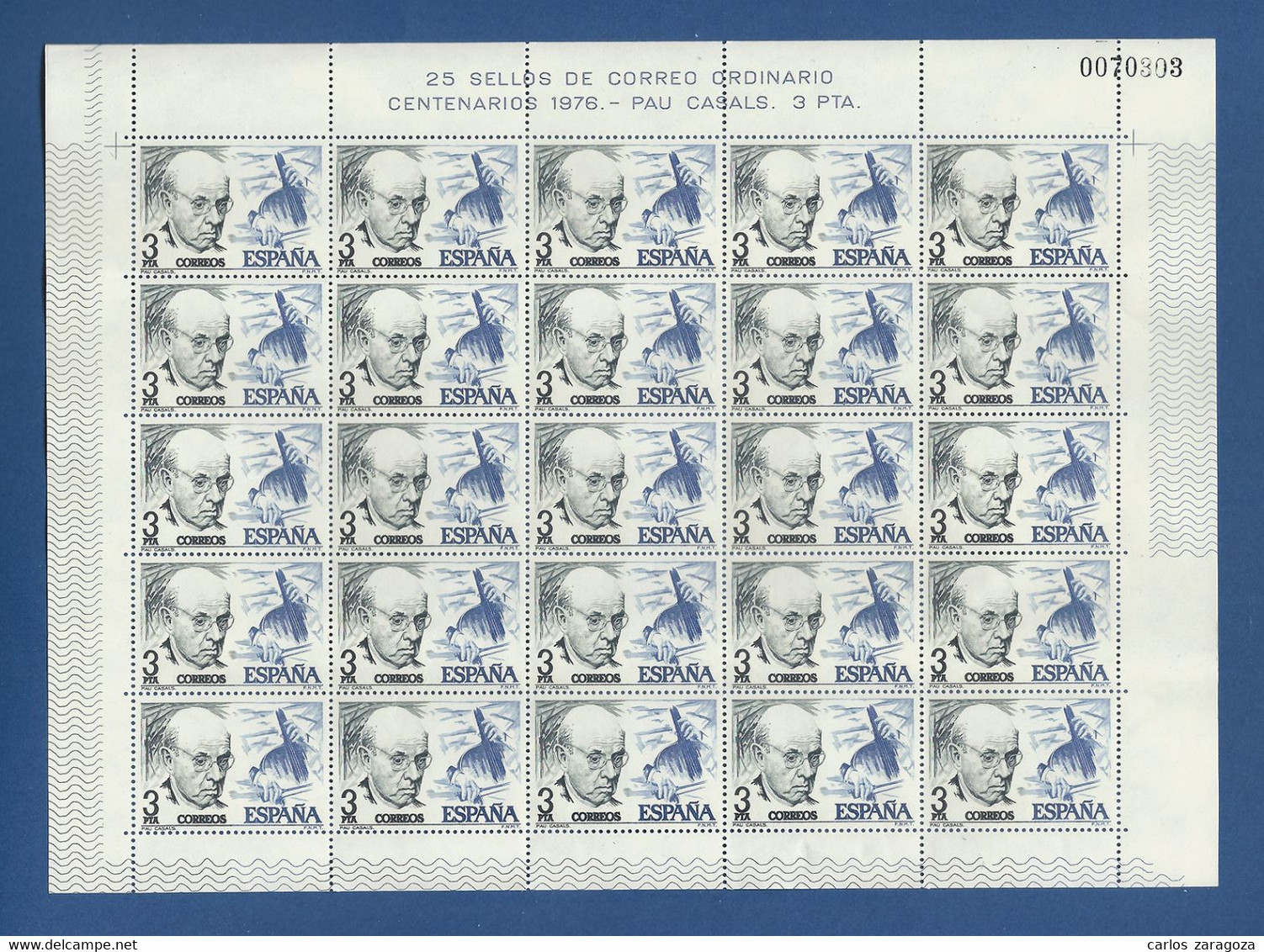 1976 ESPAÑA/ESPAGNE—CASALS Y FALLA 2025/26 En Feuilles Complètes ** SPAIN 2018/19 Sheets Of 25 MNH Stamps. Ed. 2379/80 - Full Sheets