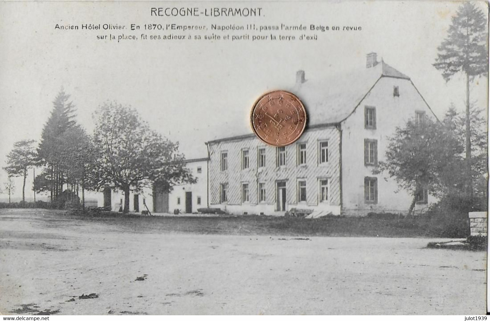 AA+....RECOGNE . LIBRAMONT ..-- Ancien Hôtel OLIVIER . 1911 Vers AUDENARDE  . Vverso . - Libramont-Chevigny