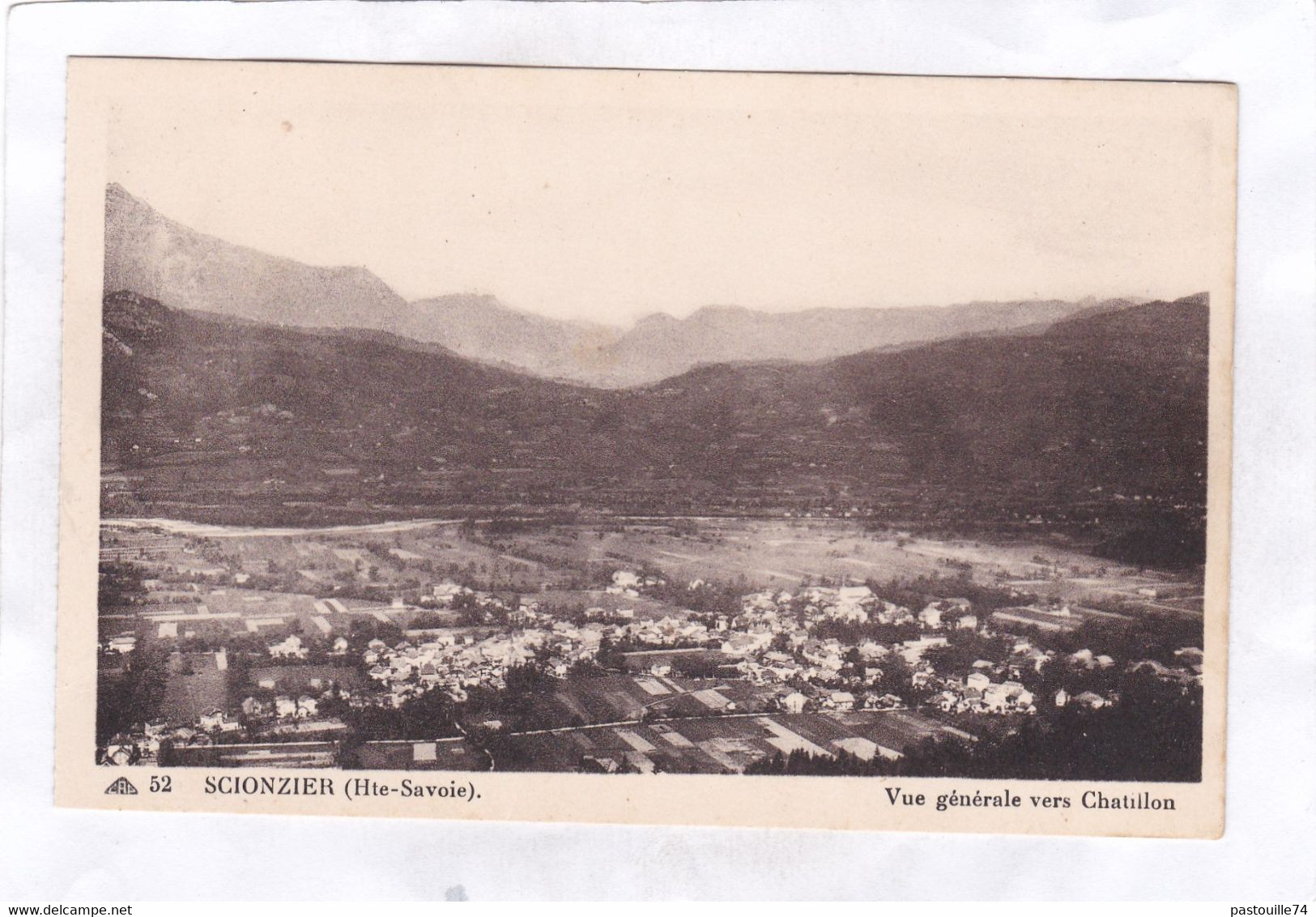 CPA :  14 X 9  -  SCIONZIER  -  Vue  Générale Vers  Chatillon - Scionzier