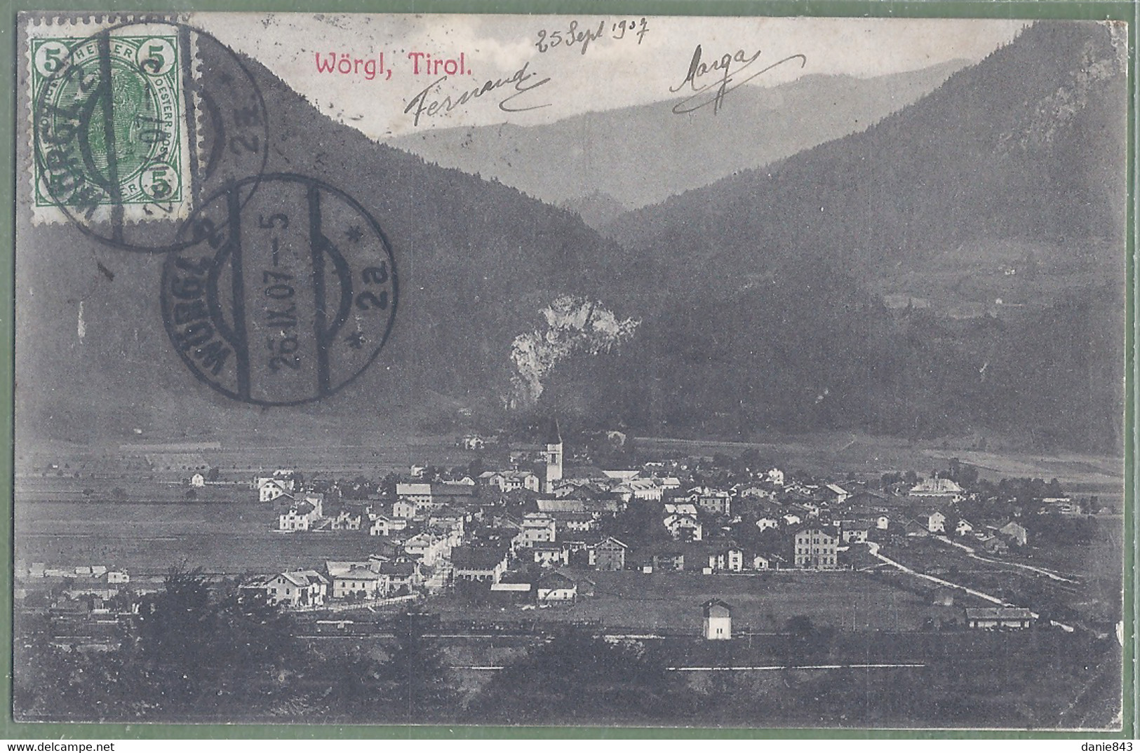 CPA Vue Rare - AUTRICHE - WÖRGL - VUE GÉNÉRALE - Le Village - Rud Berger Fotograph à Worgl / 1907 - Wörgl