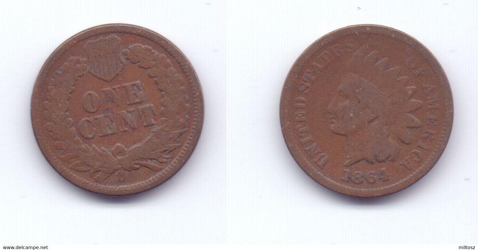 U.S.A. 1 Cent 1864 - 1859-1909: Indian Head