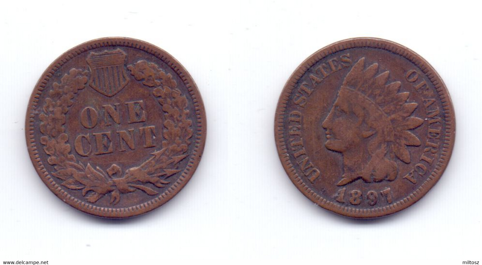 U.S.A. 1 Cent 1897 - 1859-1909: Indian Head