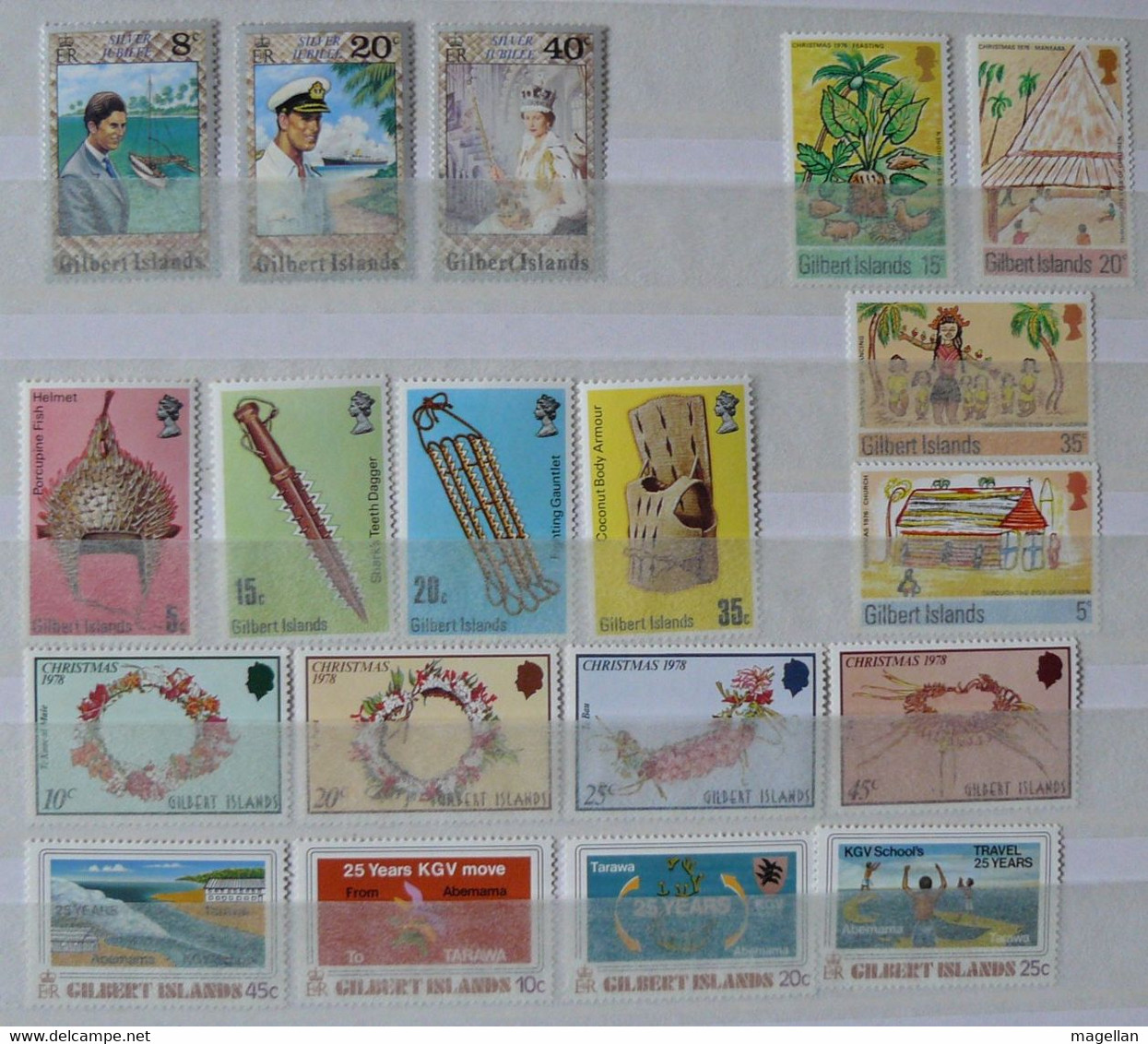 Gilbert Islands - Petit Lot Avec Yvert N° 33/36 - 37/40 - 41/43 - 63/66 & 67/70 Neufs ** (MNH) - Collections, Lots & Séries