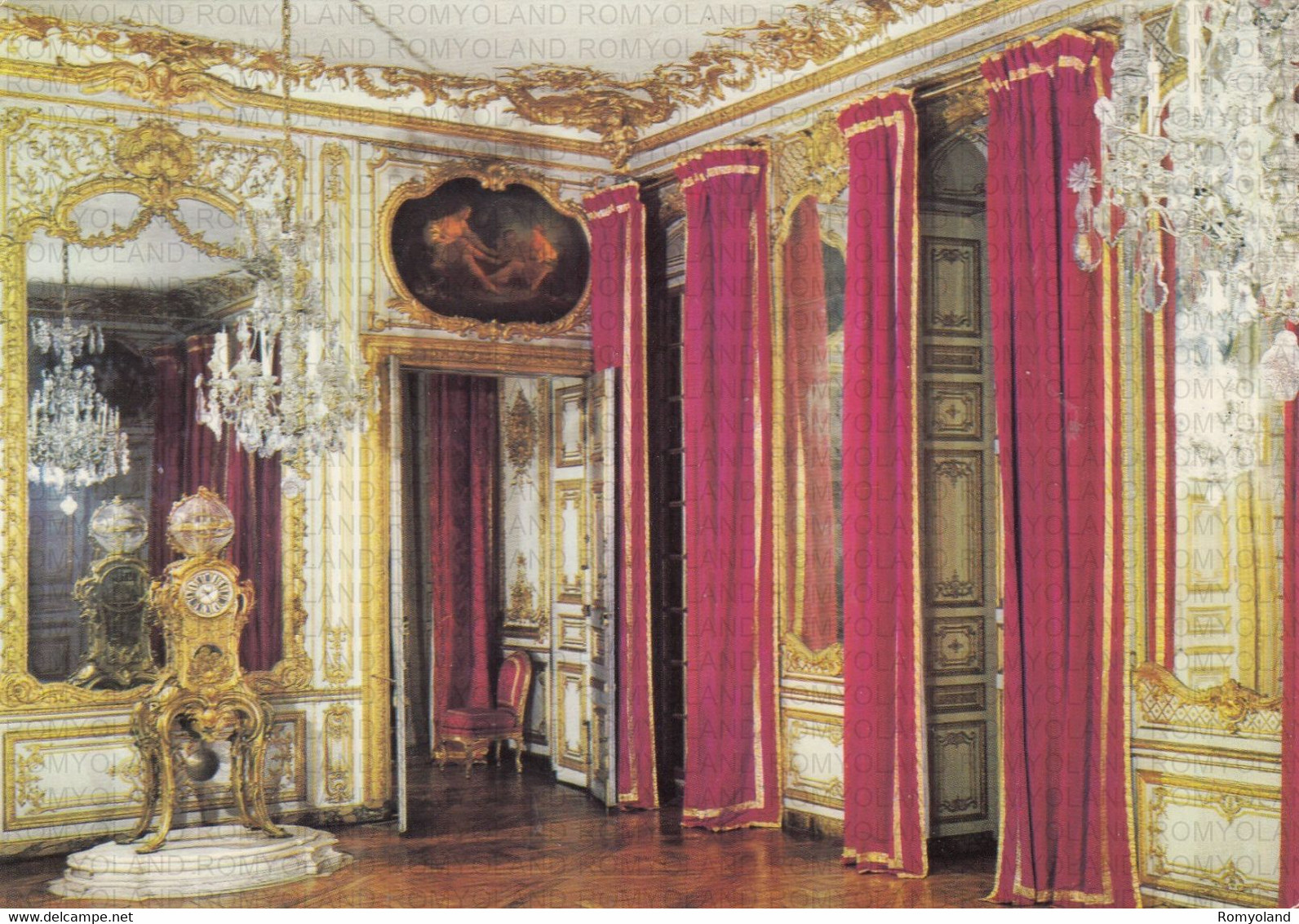 CARTOLINA  VERSSAILLES,ILE-de-FRANCE,FRANCIA,LE SALON DE LA PENDULE,NON VIAGGIATA - Ile-de-France