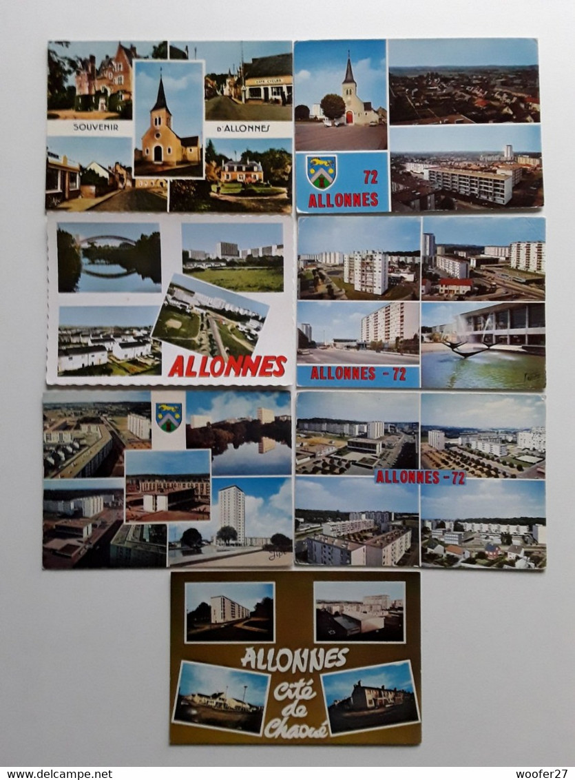 ALLONNES  7 Cartes Postales Différentes - Allonnes