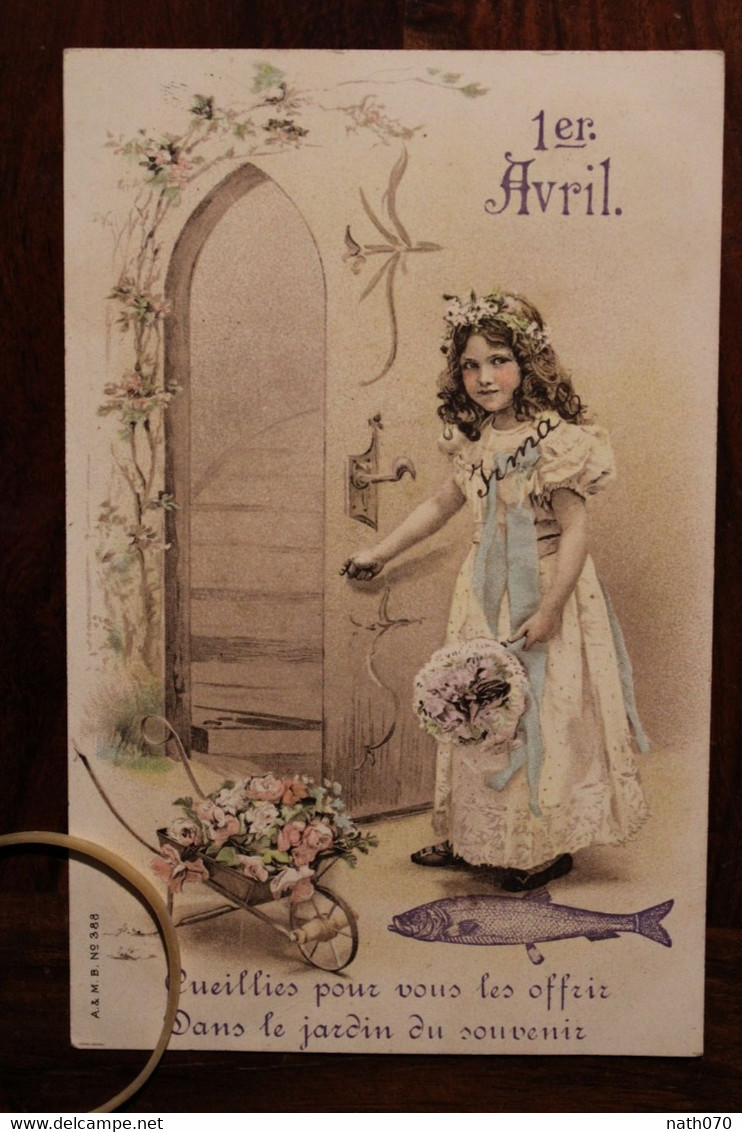 1910's CPA Ak Saint Marc à Loubaud Par St Yrier La Montagne 1er Avril Enfant Litho Style Vienne - April Fool's Day