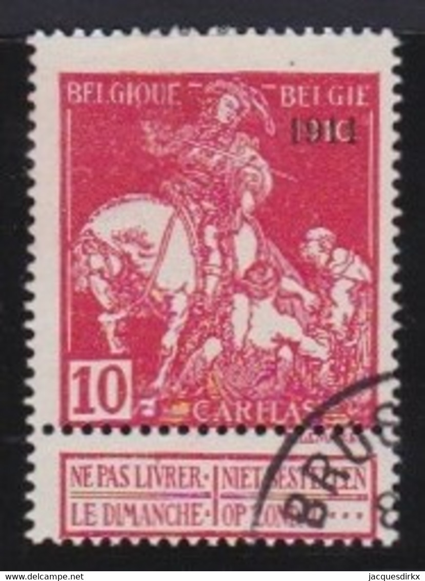 Belgie  .   OBP    .   99       .     O        .    Gestempeld     .   /   .   Oblitéré - 1910-1911 Caritas