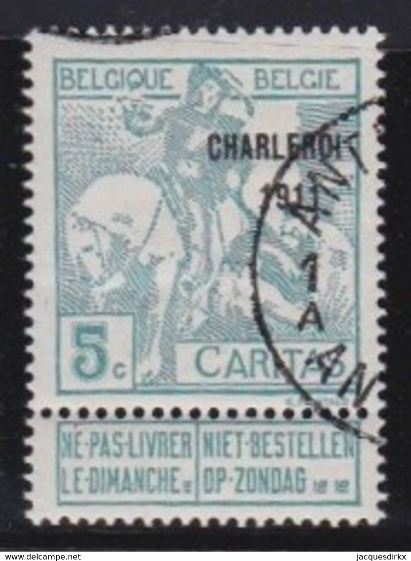 Belgie  .   OBP    .   104      .     O        .    Gestempeld     .   /   .   Oblitéré - 1910-1911 Caritas