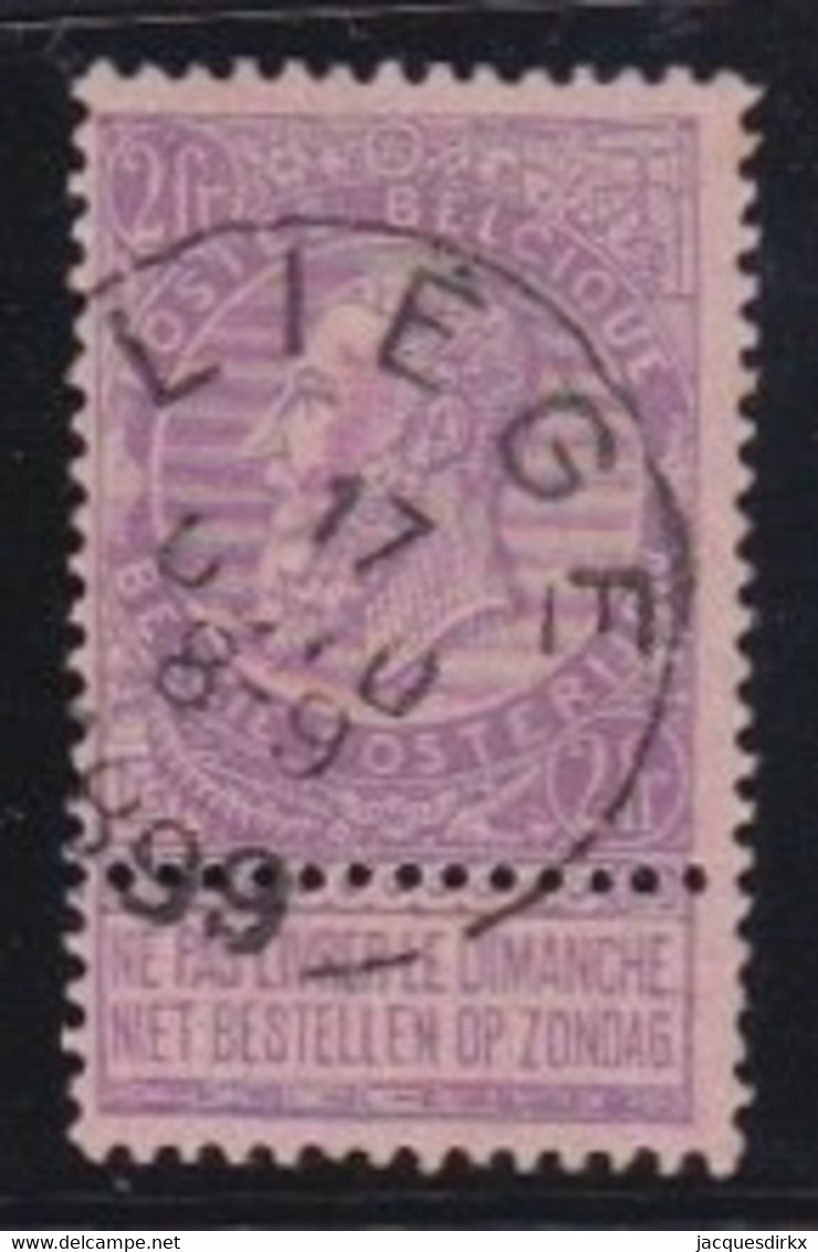 Belgie  .   OBP    .  66     .     O        .    Gestempeld     .   /   .   Oblitéré - 1893-1900 Fine Barbe